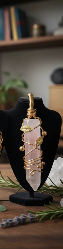 Gold Plated Non Tarnishing Wire Wrapped Custom Necklace - Image 5