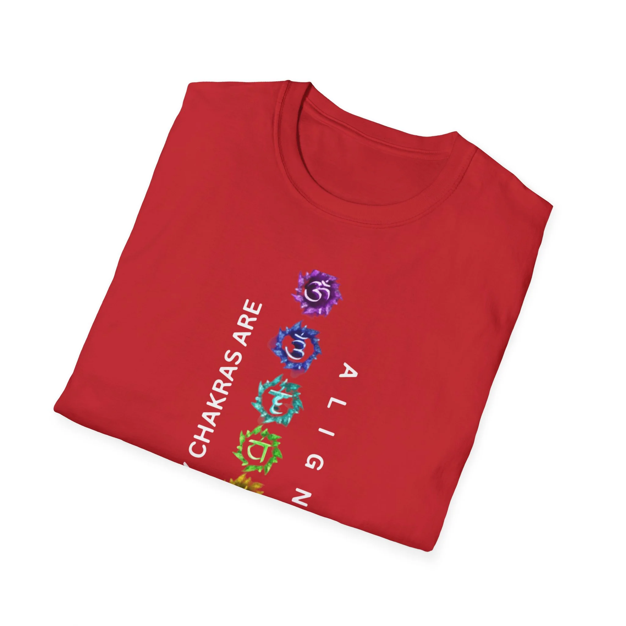 All My Chakras Are Aligned 100% Cotton T-Shirt: Unisex Softstyle Tee for Wellness, Yoga, Meditation, Spiritual Gifts, Mindfulness Apparel - Image 12