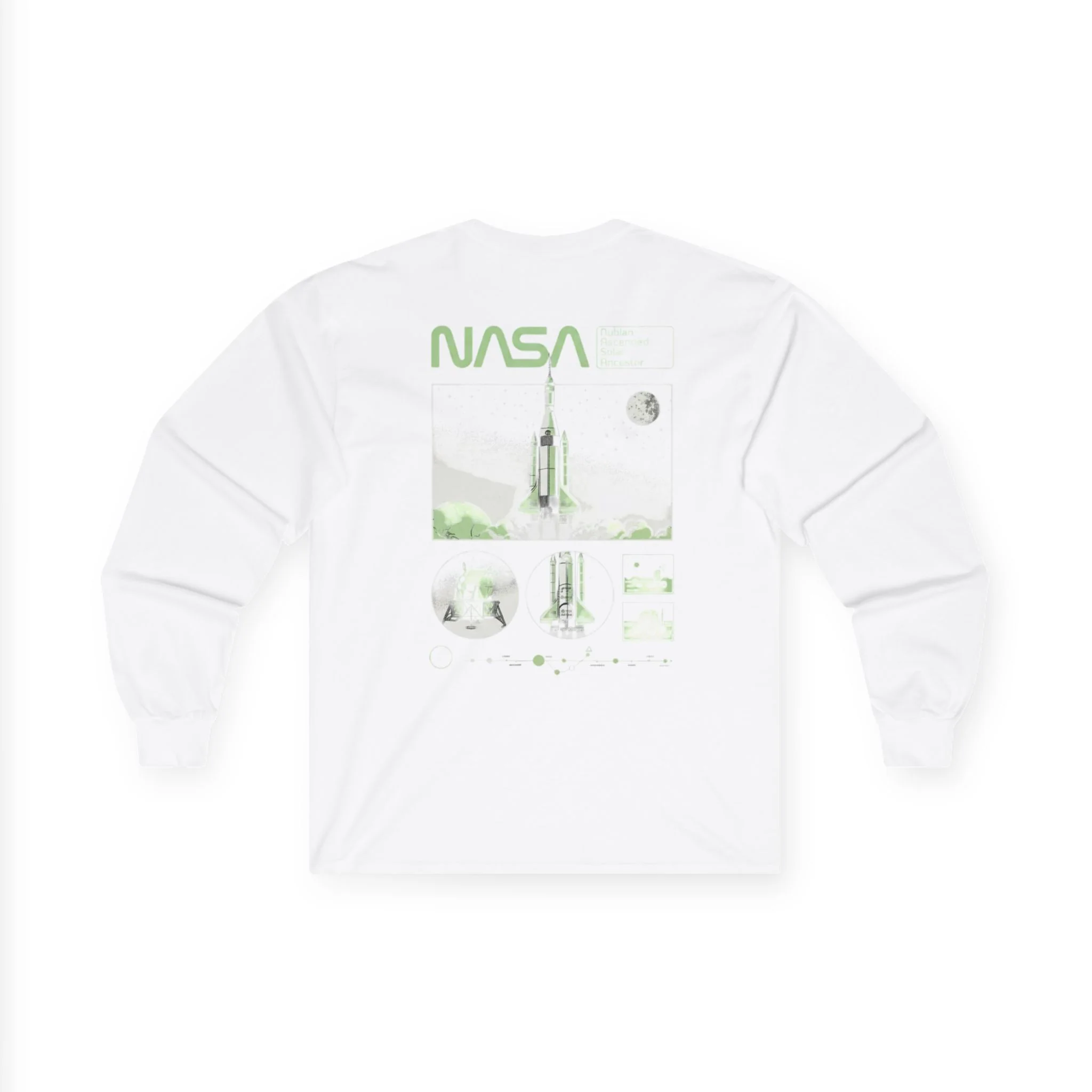 Ancestors NASA-Inspired Unisex Ultra Cotton Long Sleeve Tee - Space Exploration Graphic Shirt - Image 5