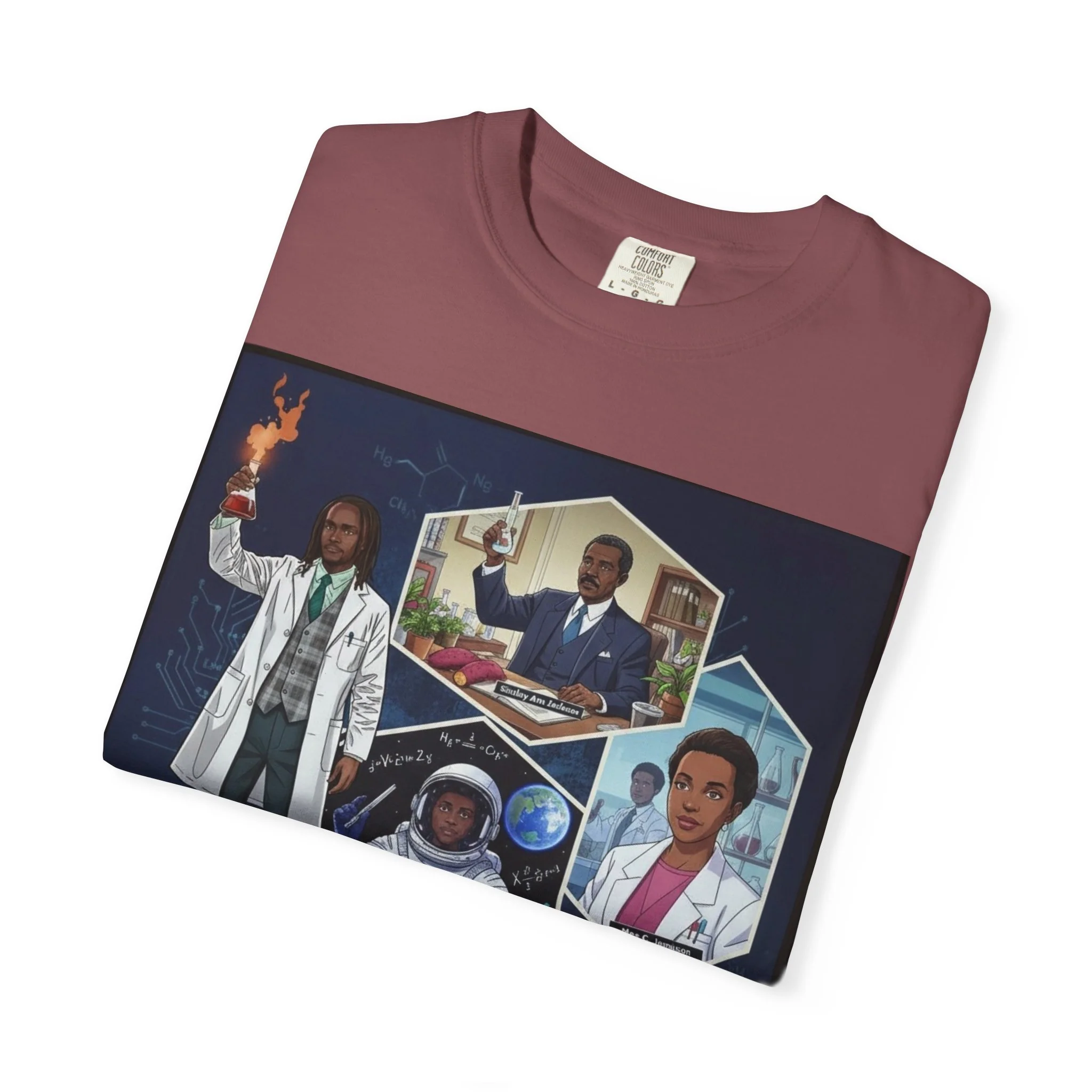 Anime Legacy of Innovation Nature Jab Graphic T-Shirt — Celebrating Black American STEM Leaders - Image 9