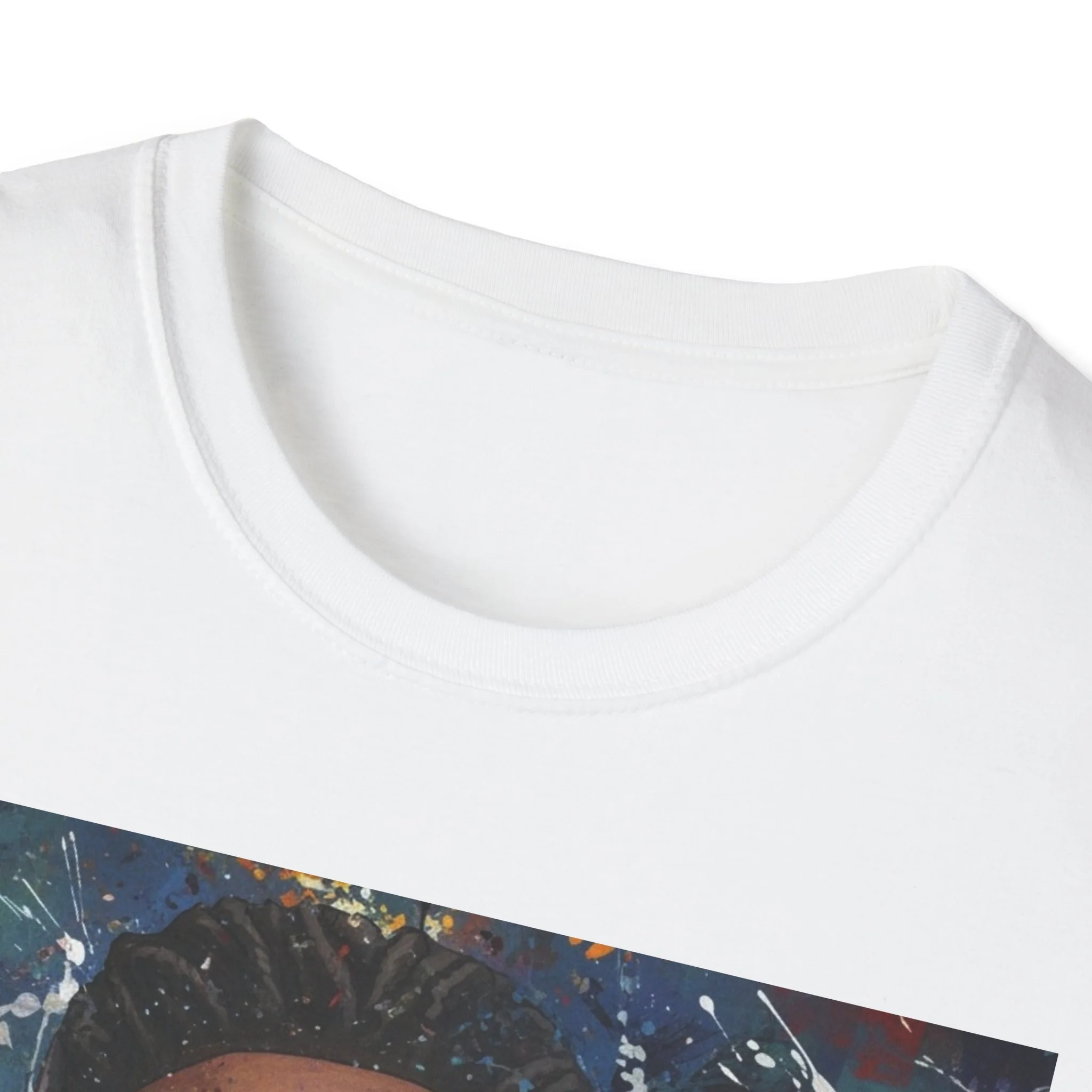 Arcaze Portrait T‑Shirt — Cosmic Musician Artwork - Image 12