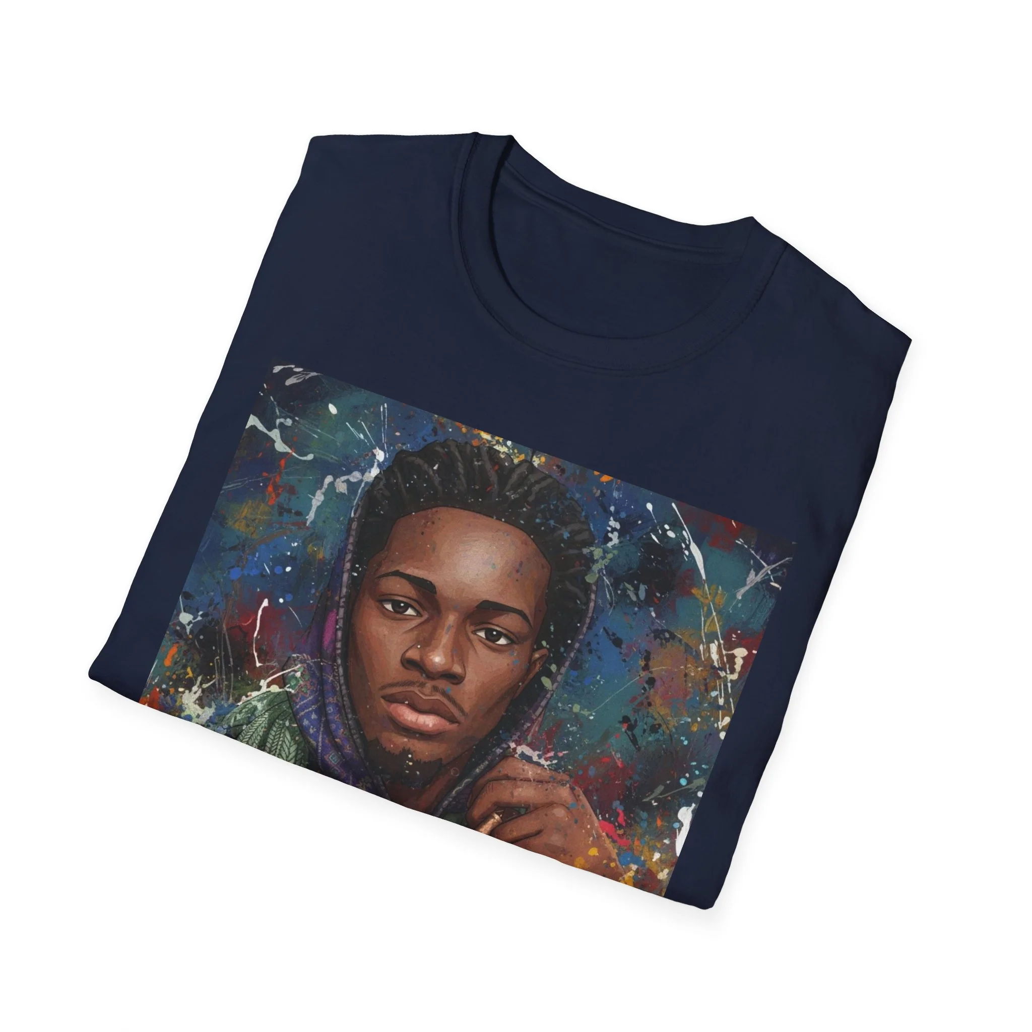 Arcaze Portrait T‑Shirt — Cosmic Musician Artwork - Image 28