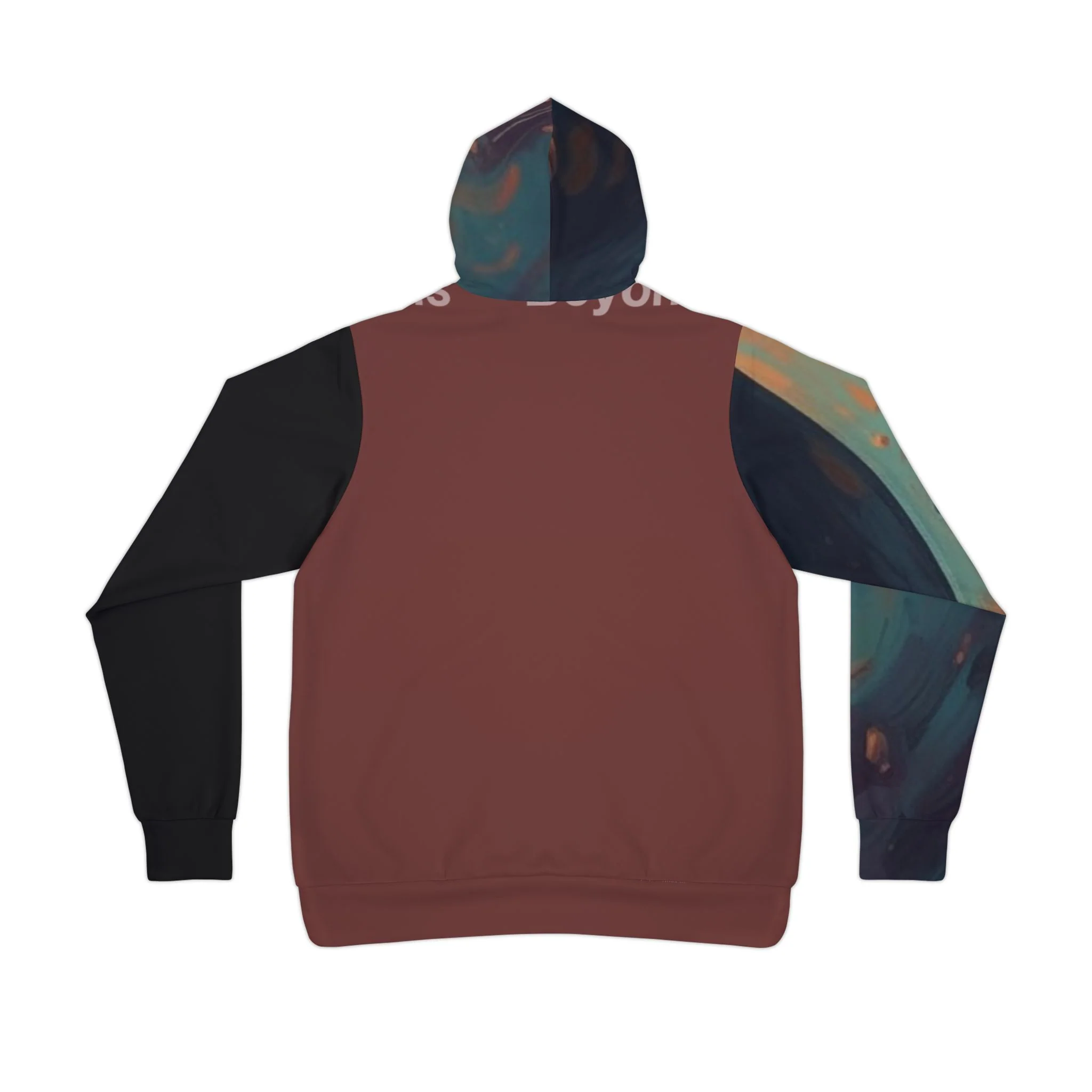 WKE WRLD Artistic WRLD PIECE Athletic Hoodie, AOP Pullover, Unique Sportswear, Stylish Activewear, Gift for Artists, Casual Everyday Wear - Image 2