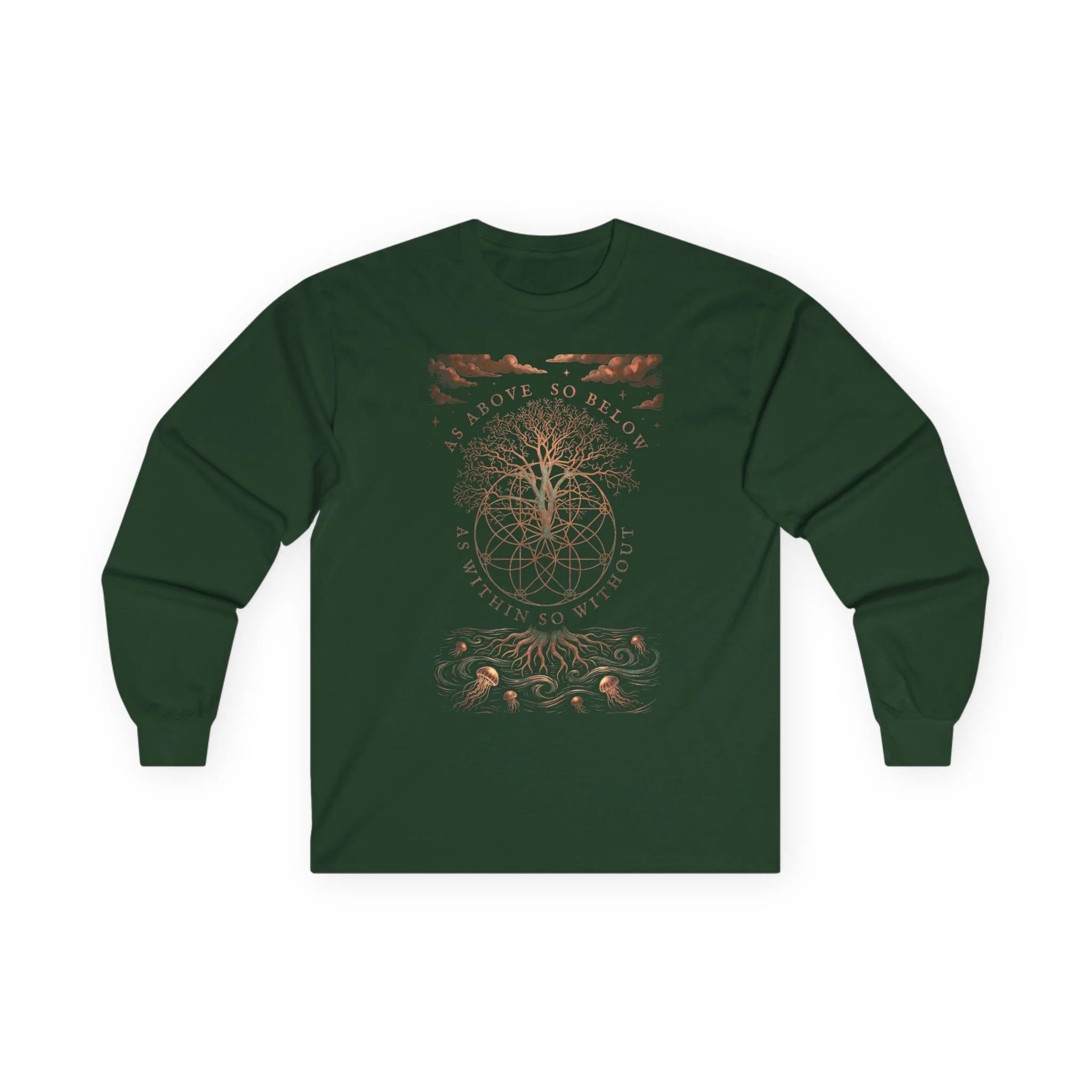 As Above So Below Long Sleeve Tee — “They Didn't Steal Slaves, They Stole” Statement Shirt