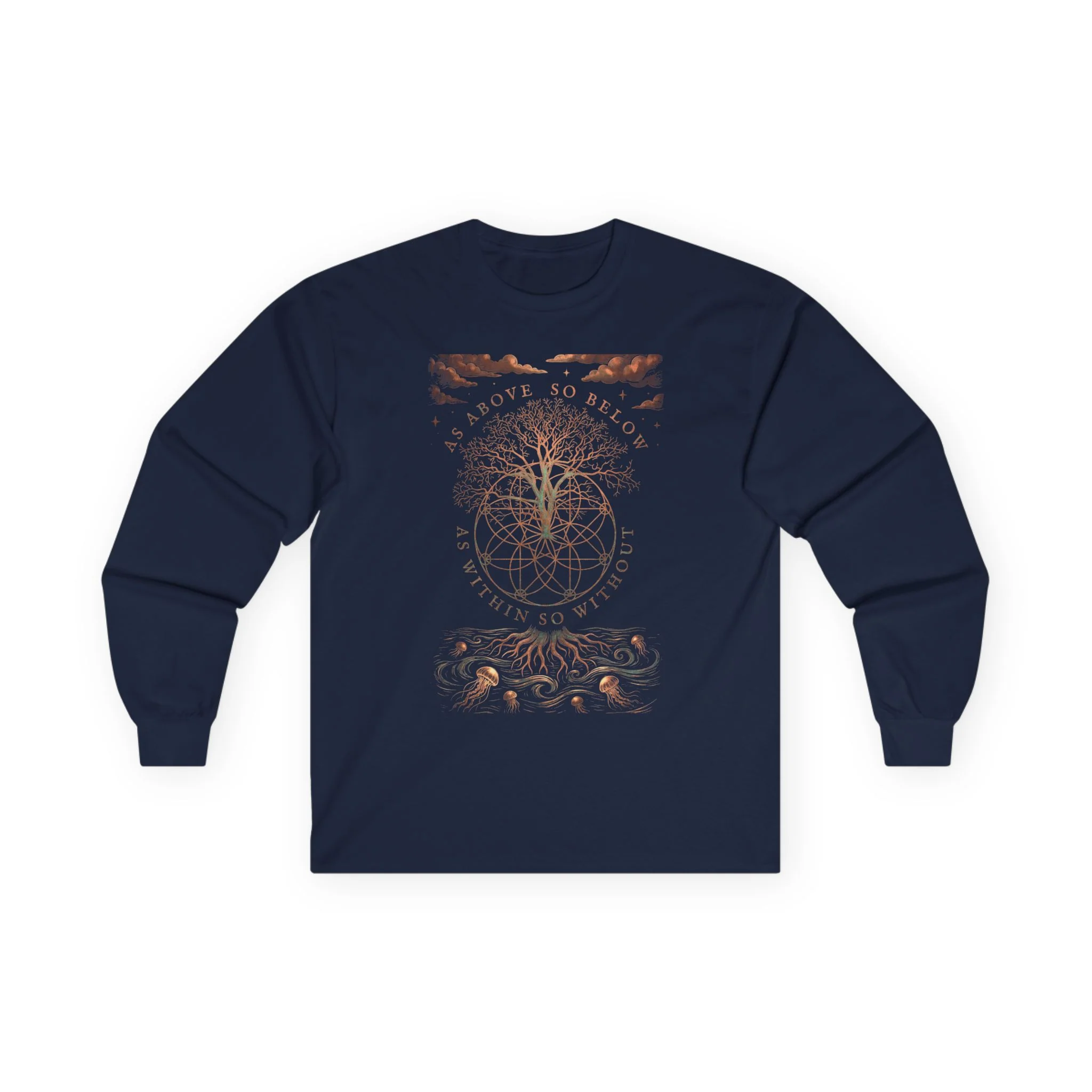 As Above So Below Long Sleeve Tee — “They Didn't Steal Slaves, They Stole” Statement Shirt - Image 15