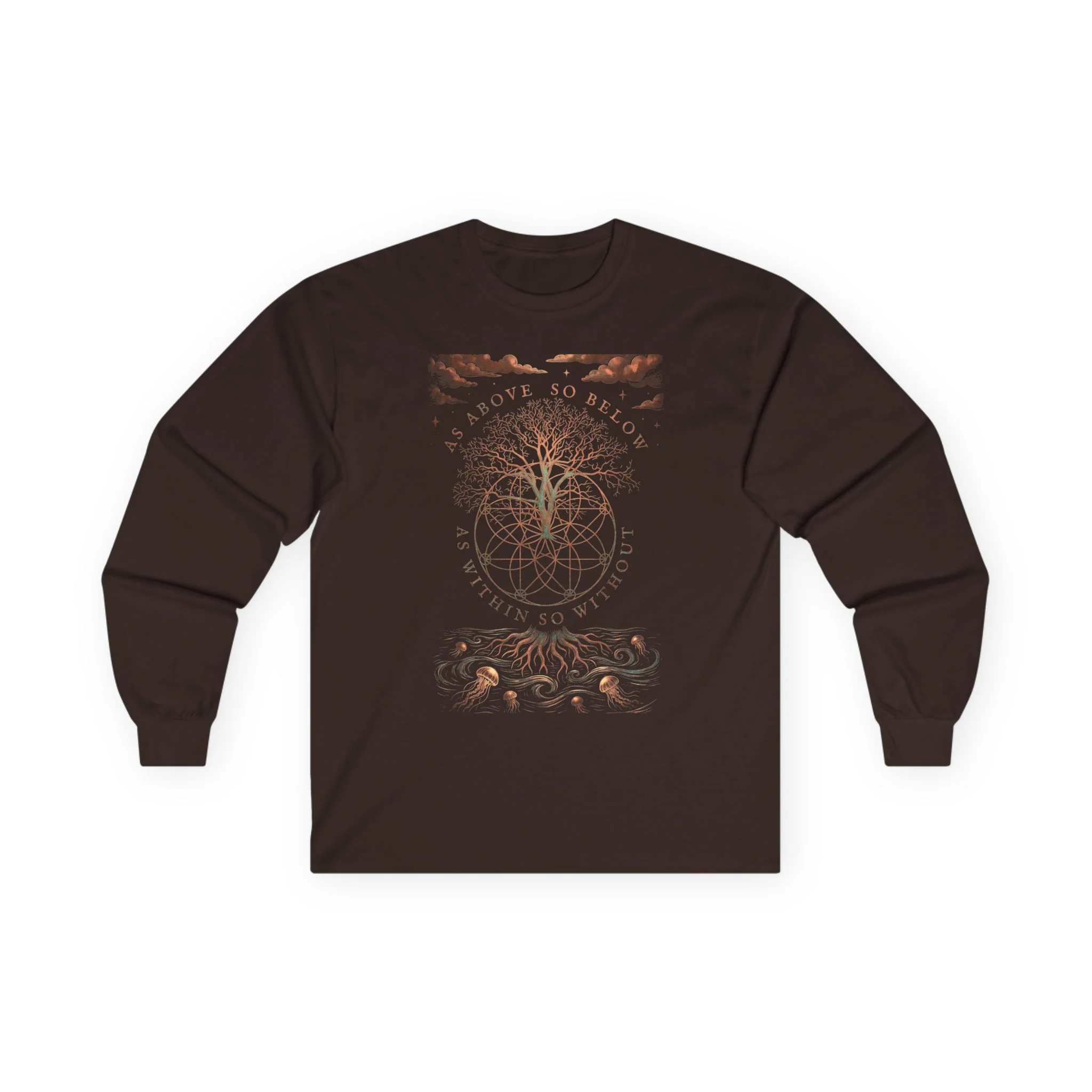 As Above So Below Long Sleeve Tee — “They Didn't Steal Slaves, They Stole” Statement Shirt - Image 3