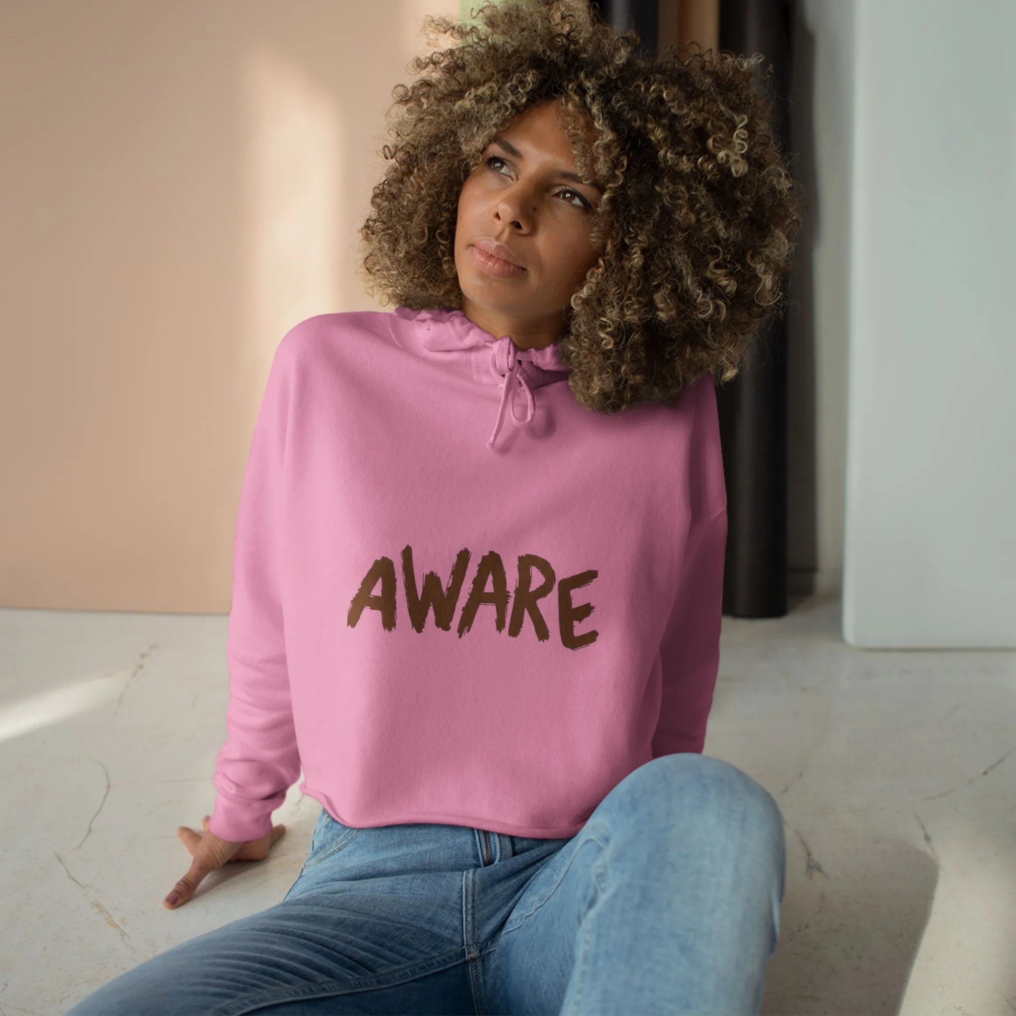 Aware! Crop Hoodie - Image 18