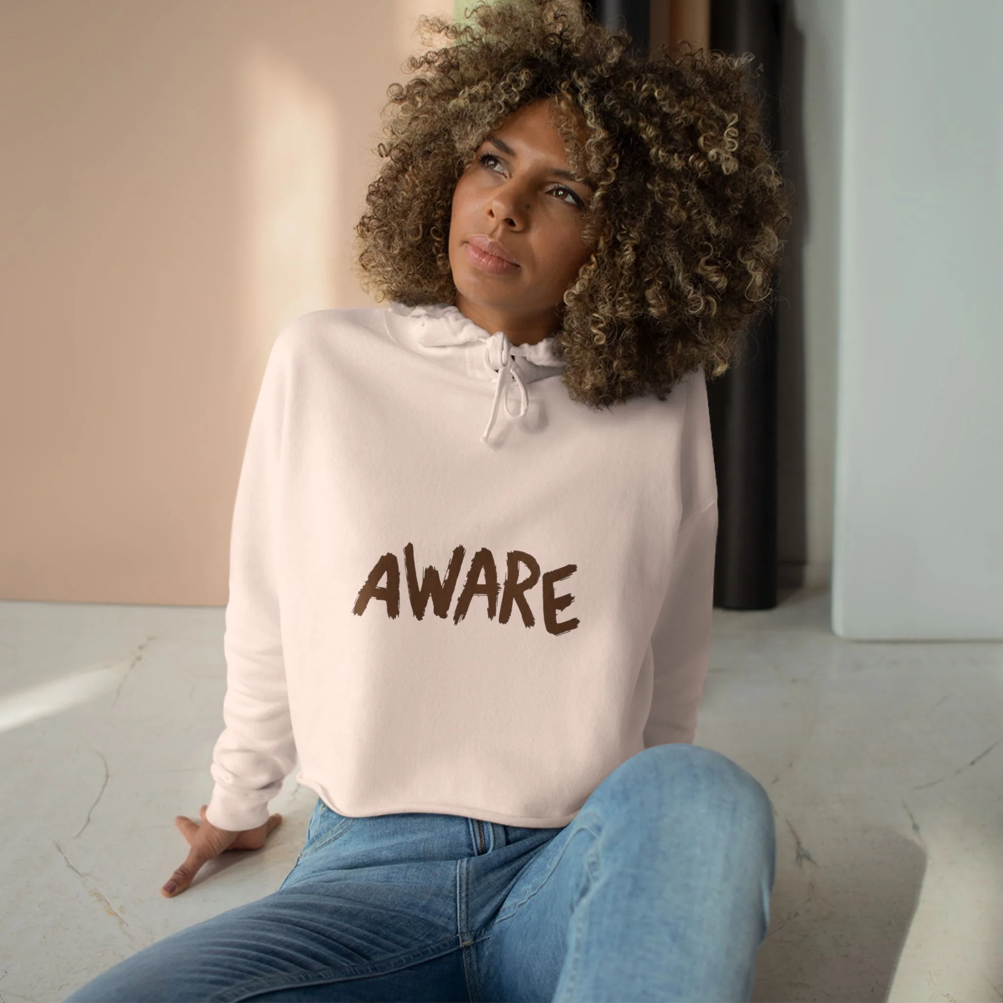 Awareness Crop Hoodie for Social Activists, Trendy Streetwear for Women, Unique Gift for Advocates, Comfortable Casual Wear - Image 12