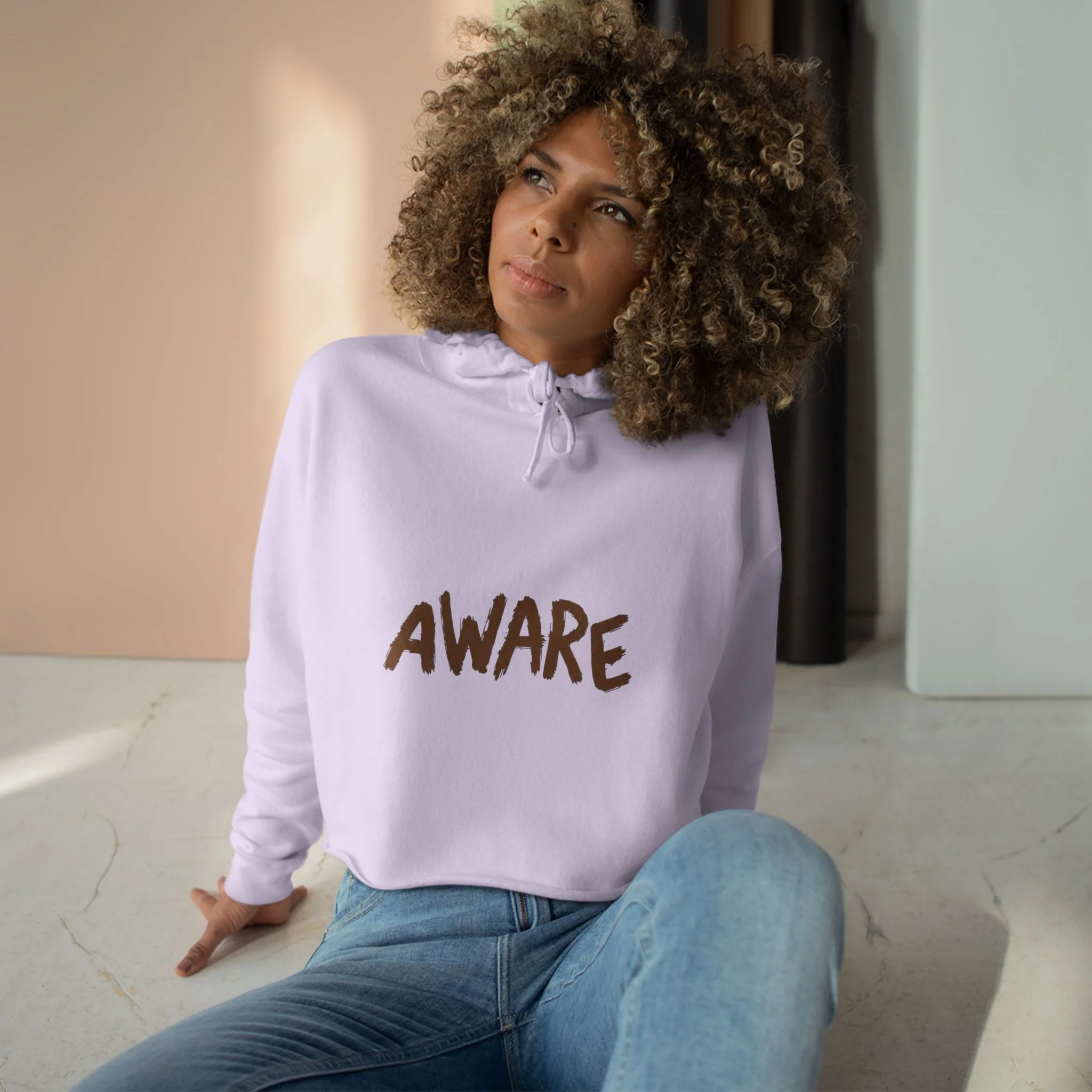 Awareness Crop Hoodie for Social Activists, Trendy Streetwear for Women, Unique Gift for Advocates, Comfortable Casual Wear - Image 16