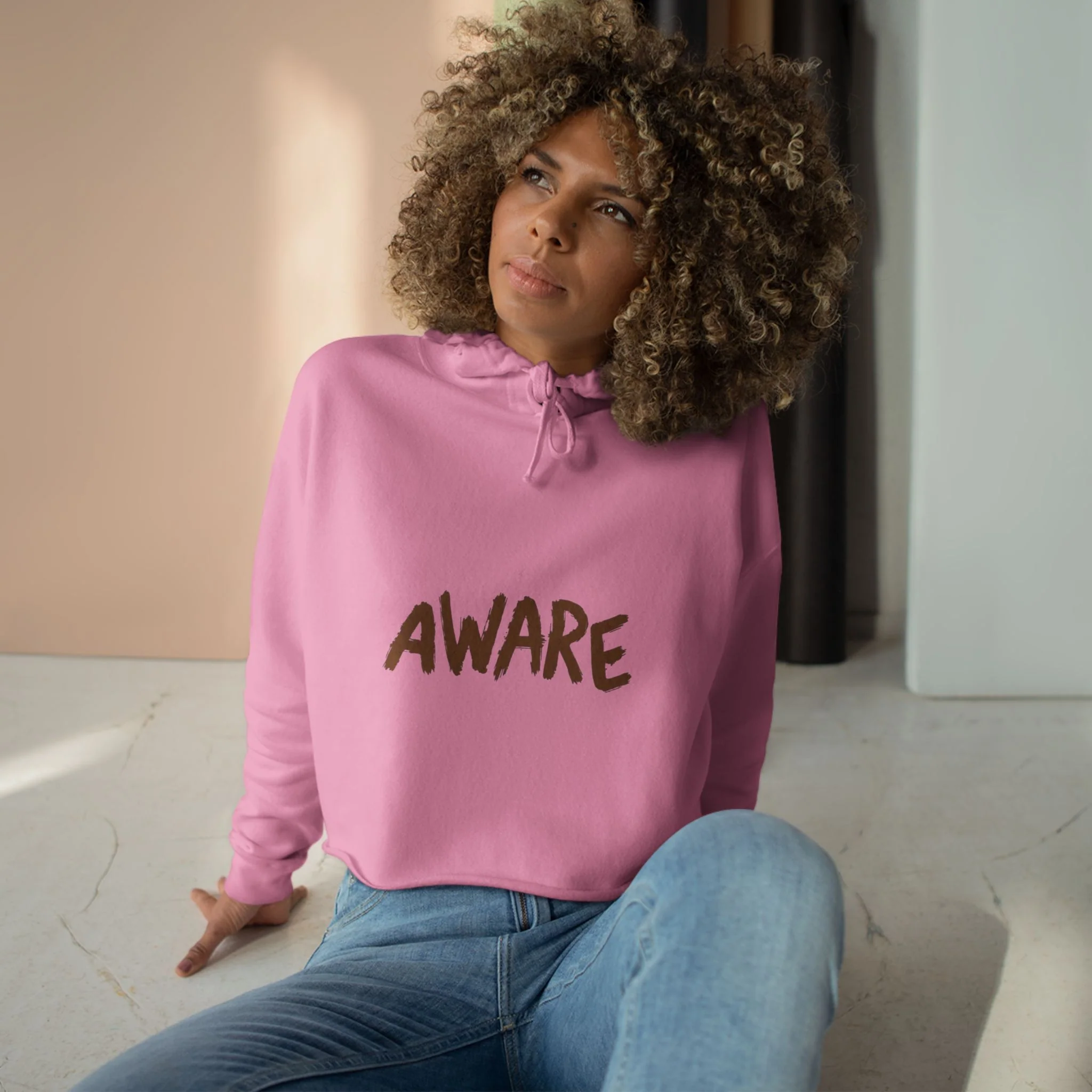 Awareness Crop Hoodie for Social Activists, Trendy Streetwear for Women, Unique Gift for Advocates, Comfortable Casual Wear - Image 18