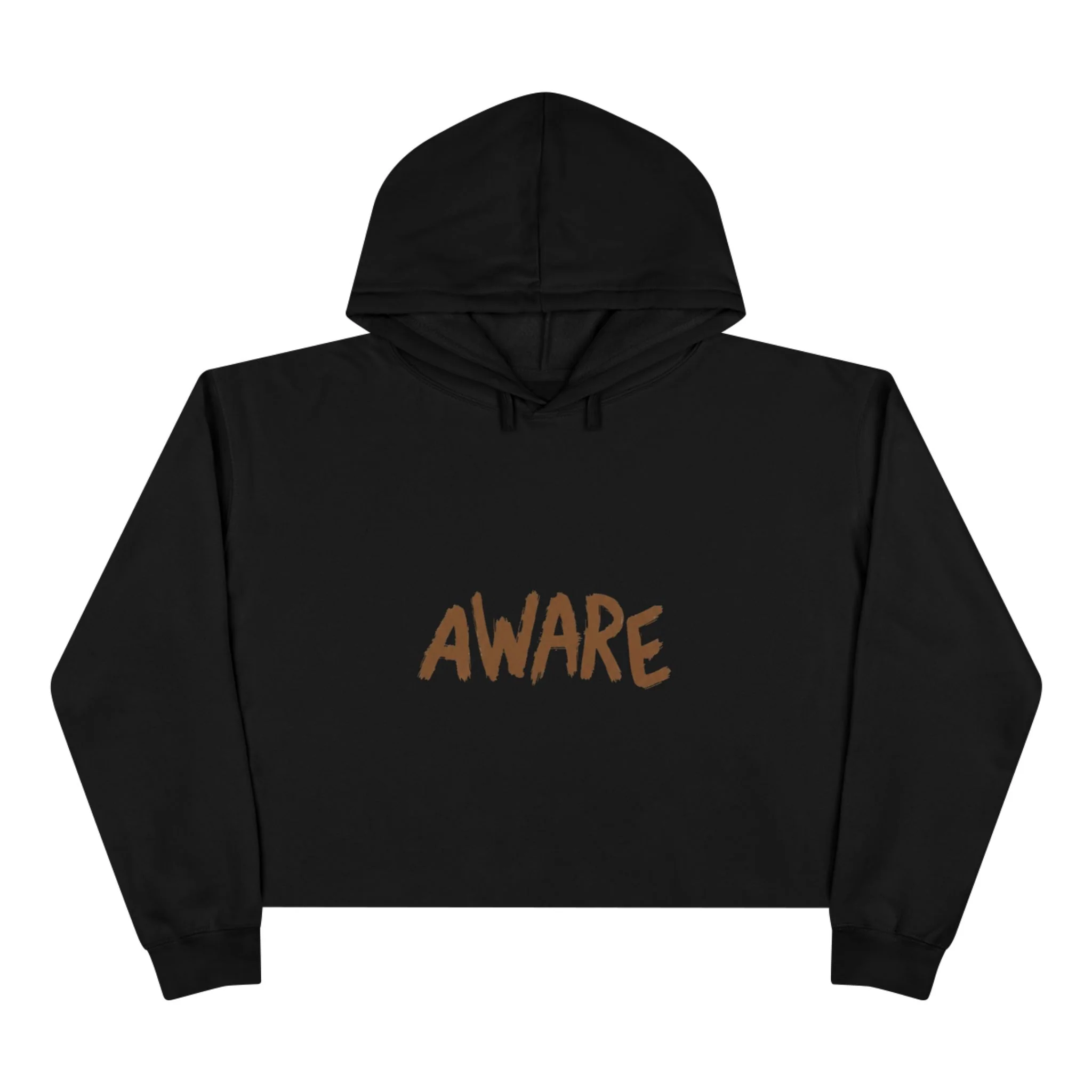 Awareness Crop Hoodie for Social Activists, Trendy Streetwear for Women, Unique Gift for Advocates, Comfortable Casual Wear - Image 2