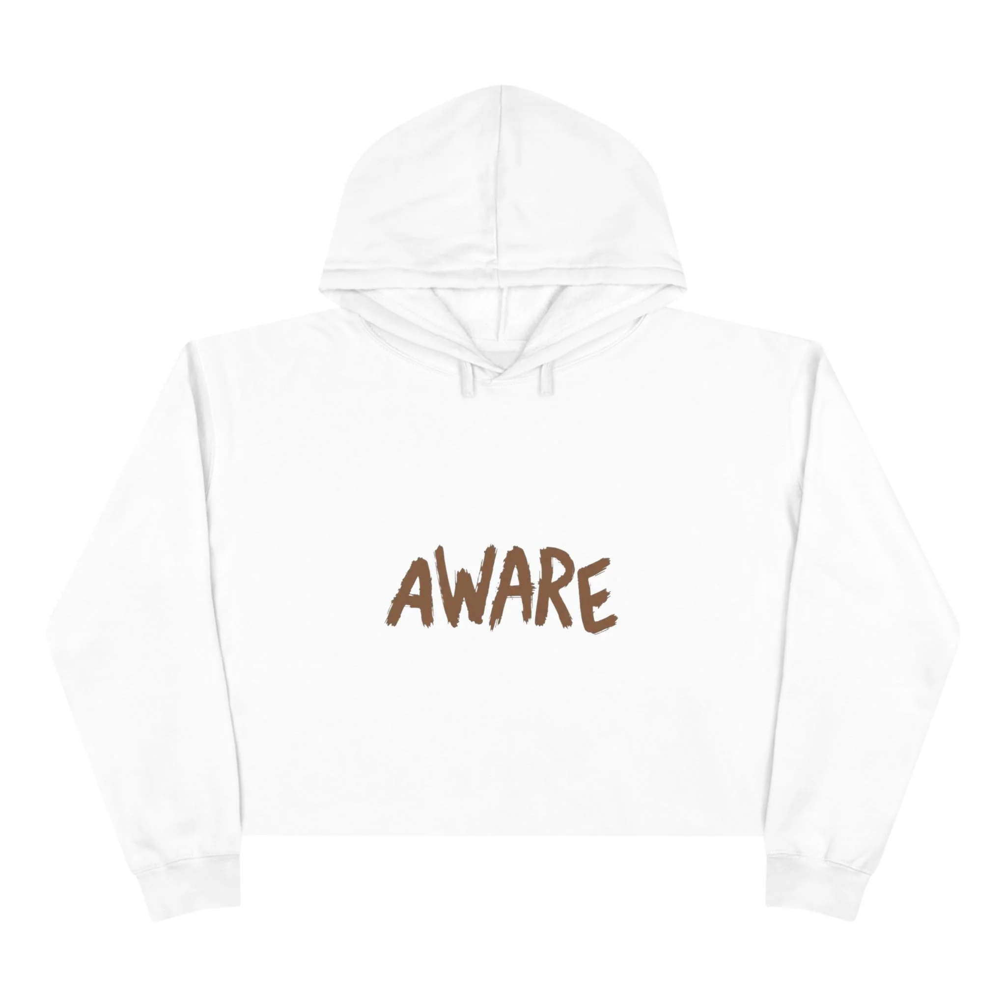 Awareness Crop Hoodie for Social Activists, Trendy Streetwear for Women, Unique Gift for Advocates, Comfortable Casual Wear - Image 3