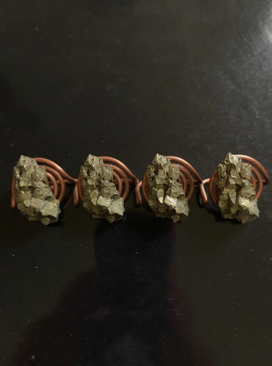BULK SALE * Custom Wire Wrapped Spiral Ring 4 pack