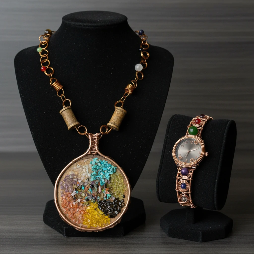 Custom Name Chakra Necklace And Watch Set - Image 2