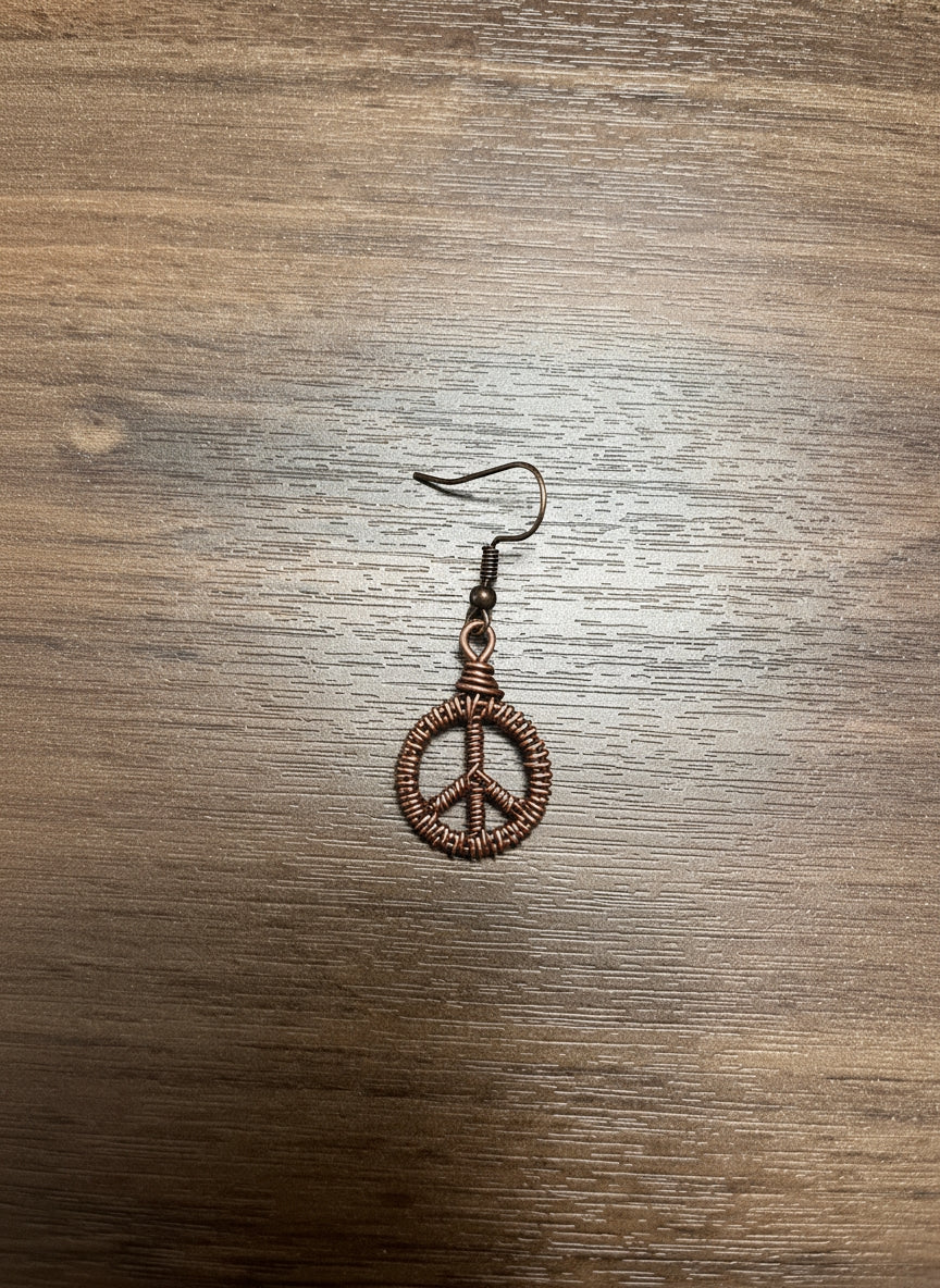 Copper Wrapped Number Hoop Earring - Image 11