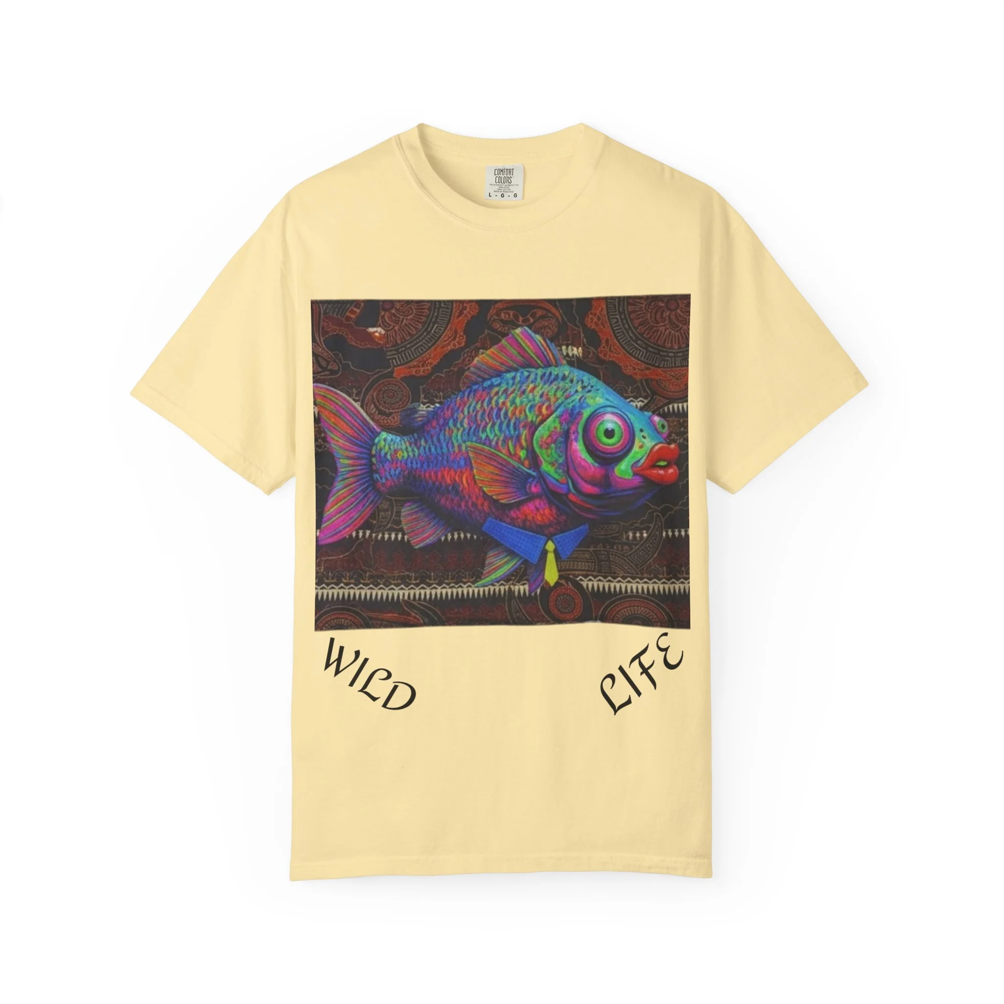 Copy of Copy of Wild Life Chimp Portrait T-Shirt — Colorful Retro Primate Graphic Tee - Image 2