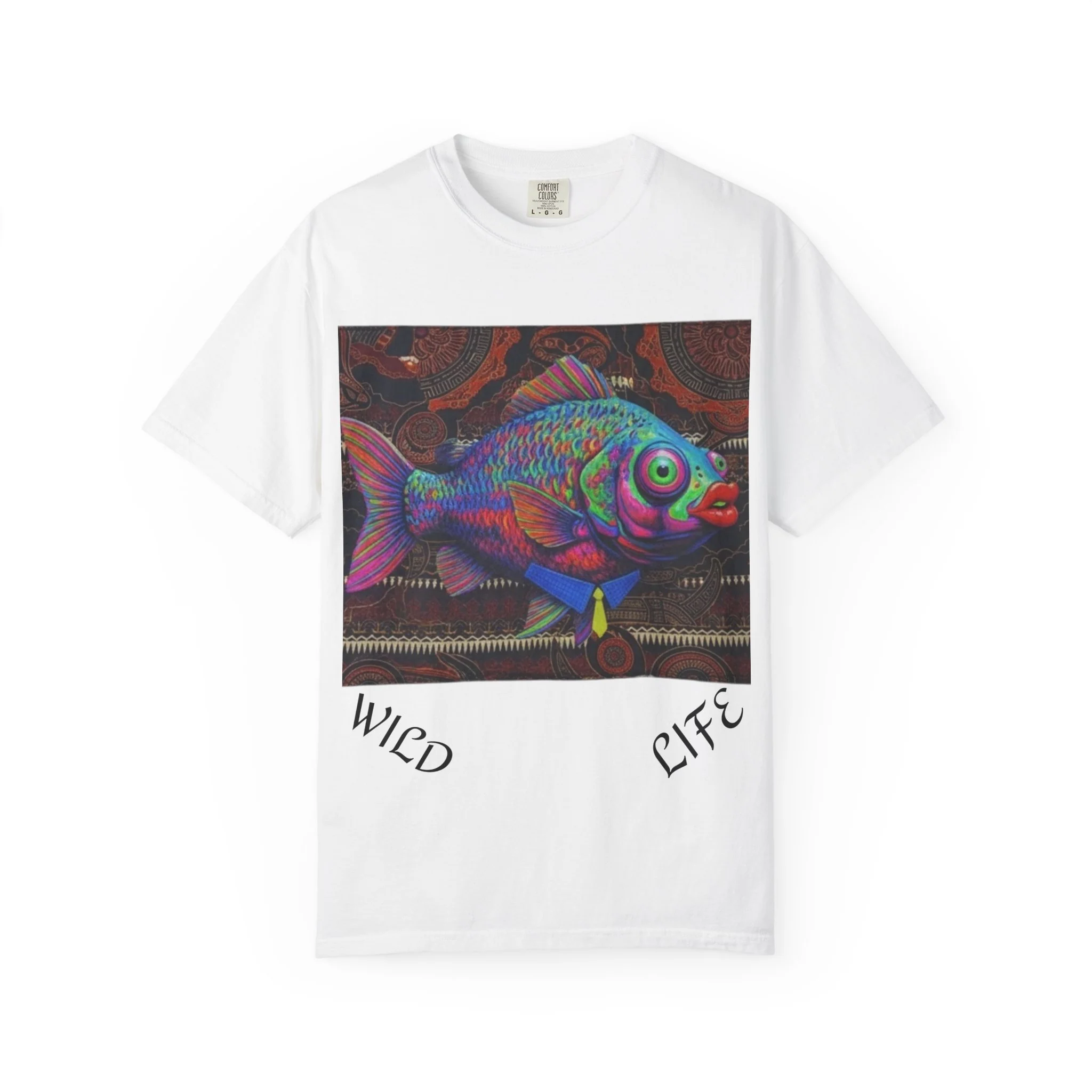 Copy of Copy of Wild Life Chimp Portrait T-Shirt — Colorful Retro Primate Graphic Tee - Image 3