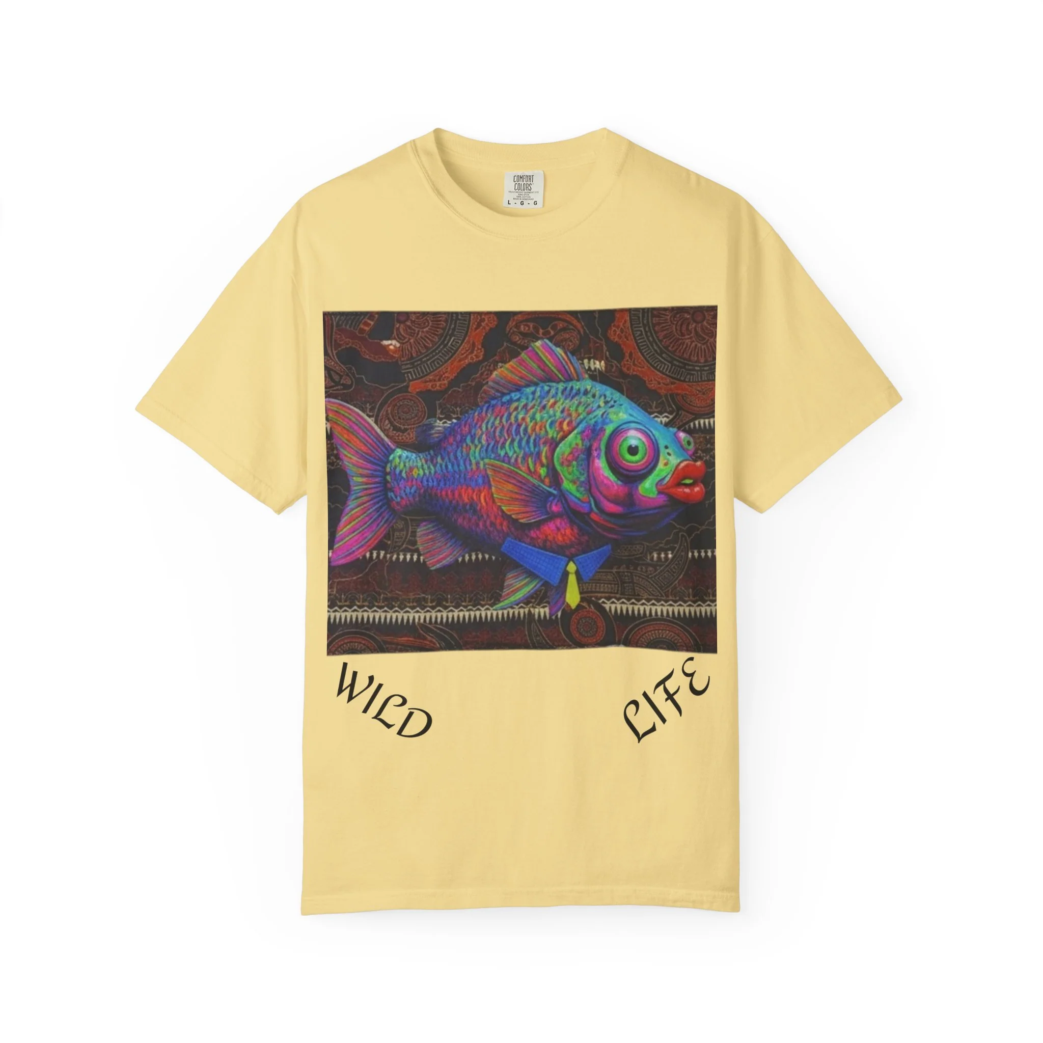 Copy of Copy of Wild Life Chimp Portrait T-Shirt — Colorful Retro Primate Graphic Tee - Image 4