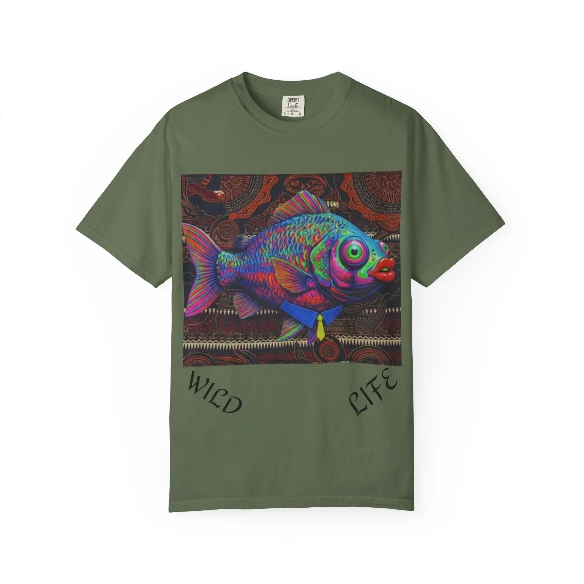 Copy of Copy of Wild Life Chimp Portrait T-Shirt — Colorful Retro Primate Graphic Tee - Image 5