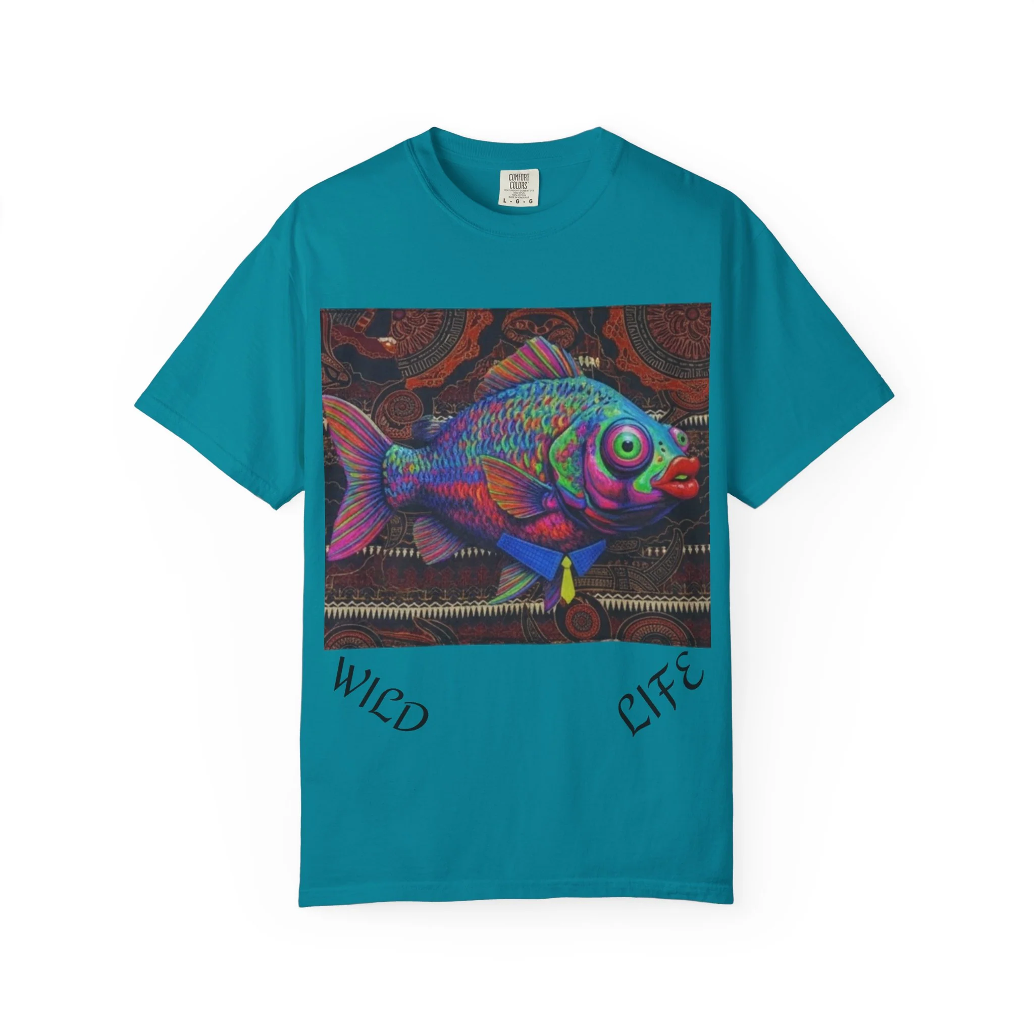 Copy of Copy of Wild Life Chimp Portrait T-Shirt — Colorful Retro Primate Graphic Tee - Image 6