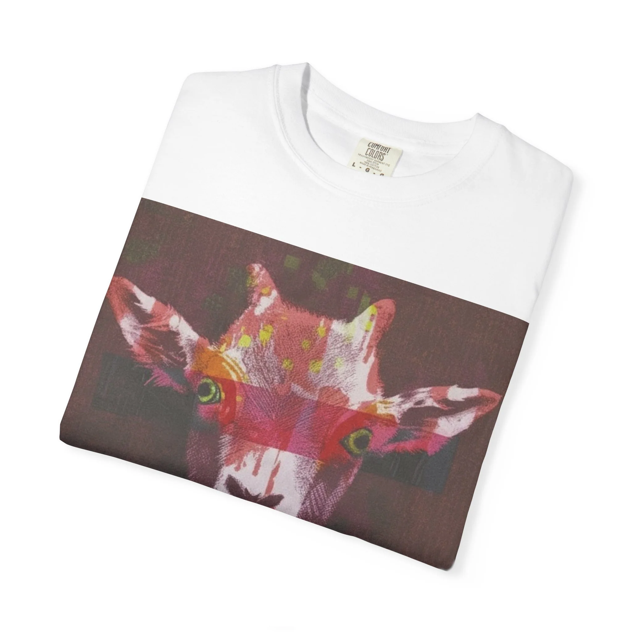 Wild Life Goat Portrait T-Shirt — Colorful Retro Primate Graphic Tee - Image 15