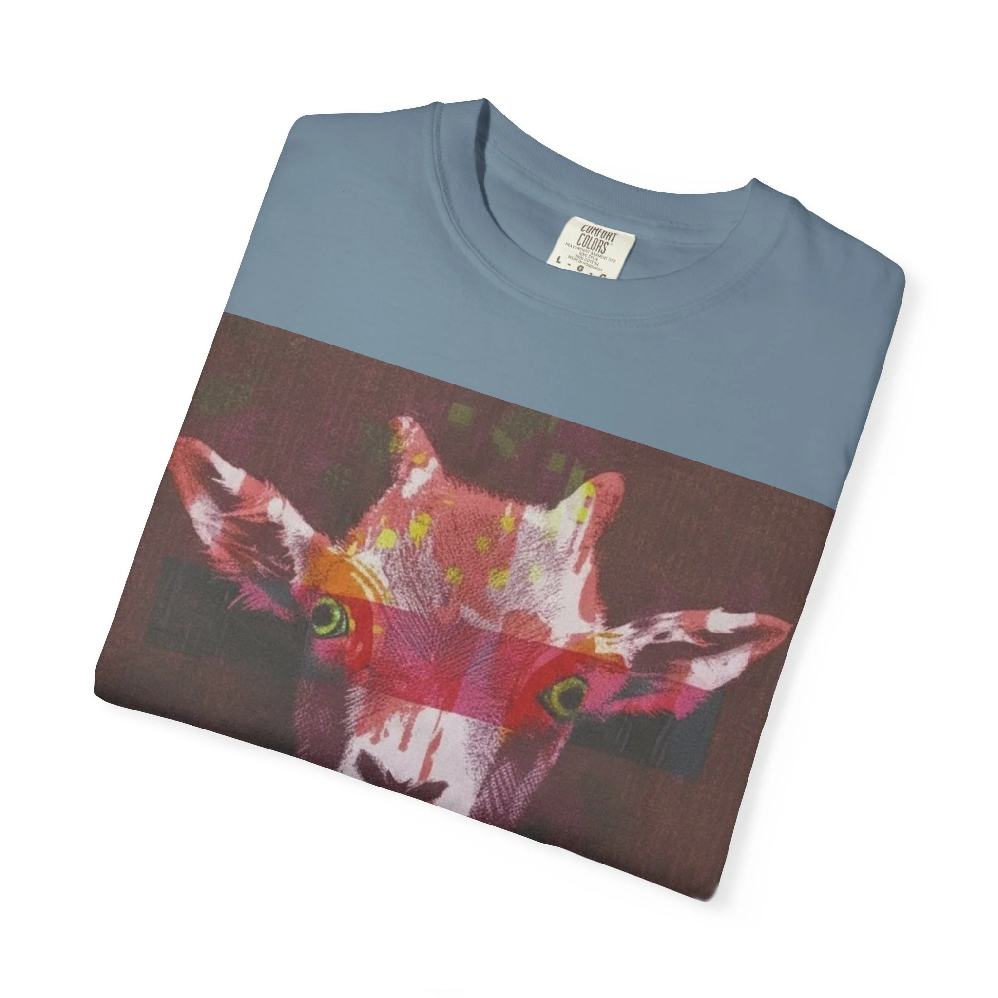 Wild Life Goat Portrait T-Shirt — Colorful Retro Primate Graphic Tee - Image 23