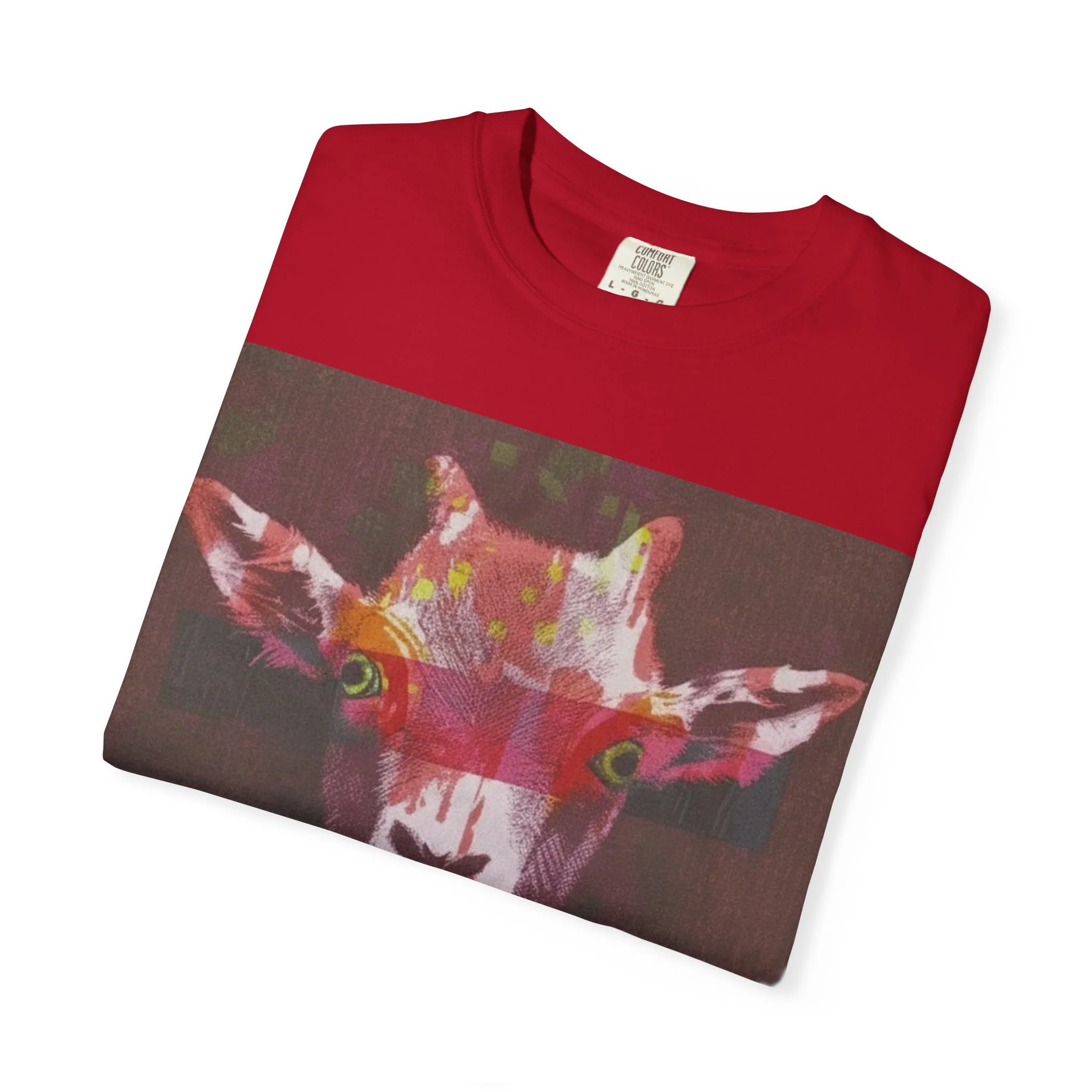 Wild Life Goat Portrait T-Shirt — Colorful Retro Primate Graphic Tee - Image 27