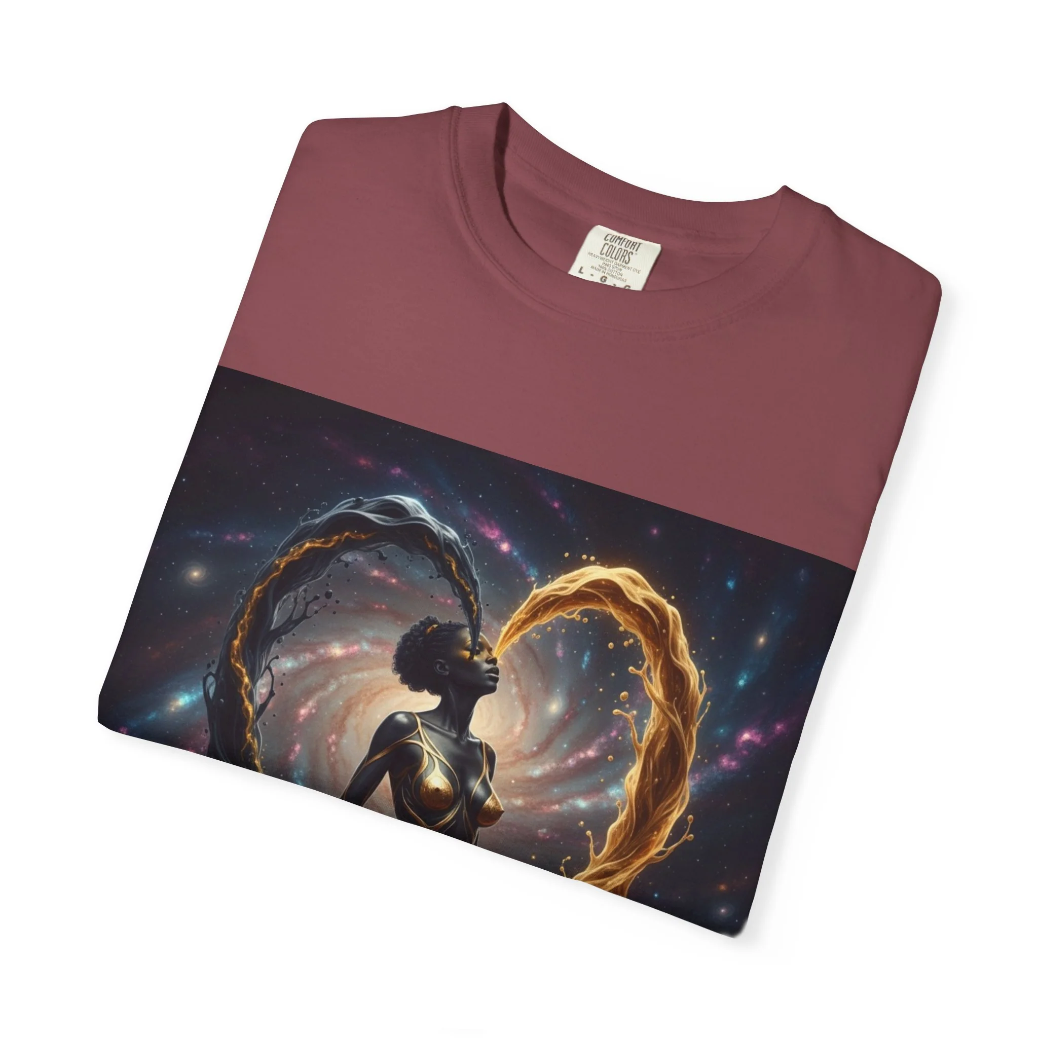Heartbeat T-Shirt — Astral Couple Silhouette Tee - Image 12