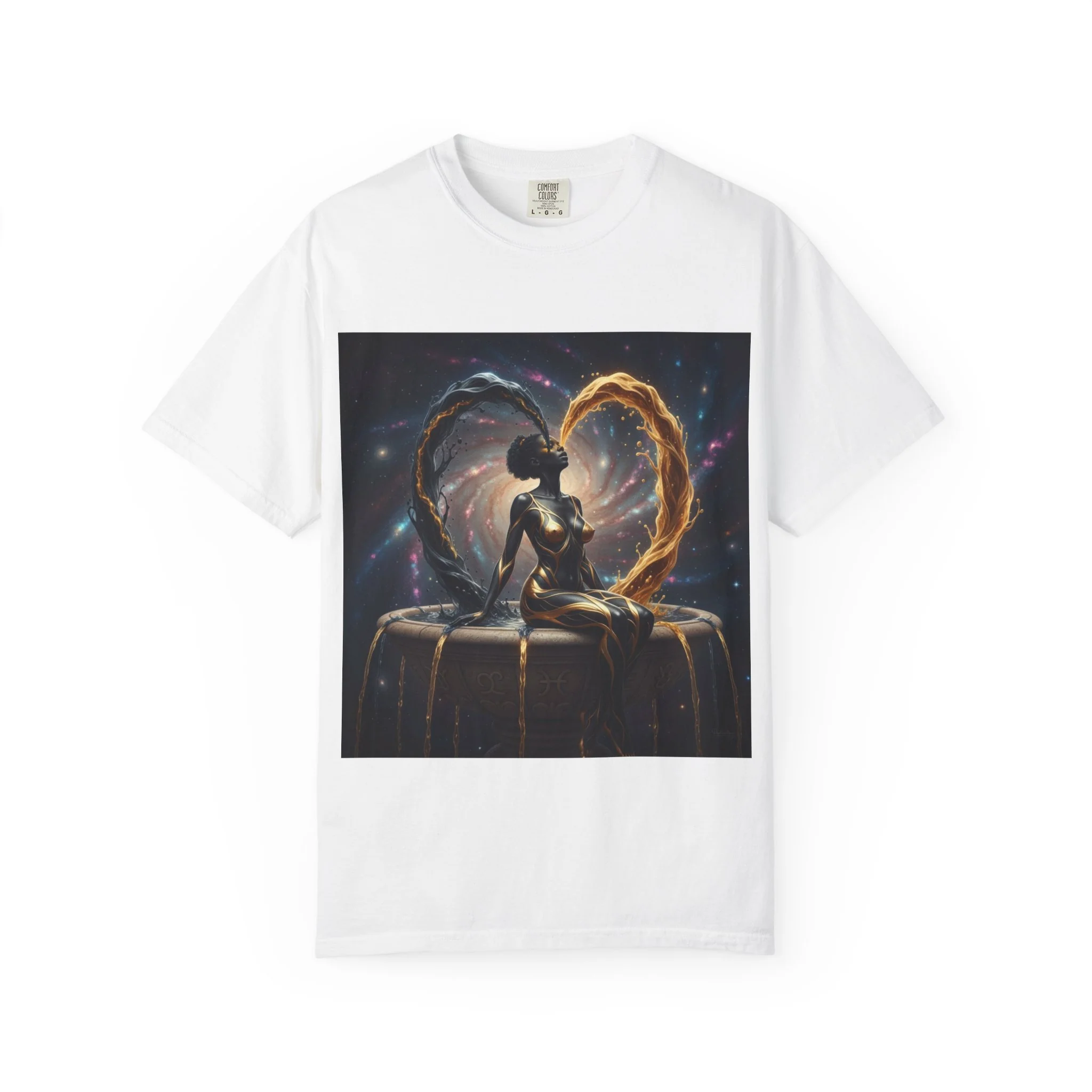 Heartbeat T-Shirt — Astral Couple Silhouette Tee - Image 2