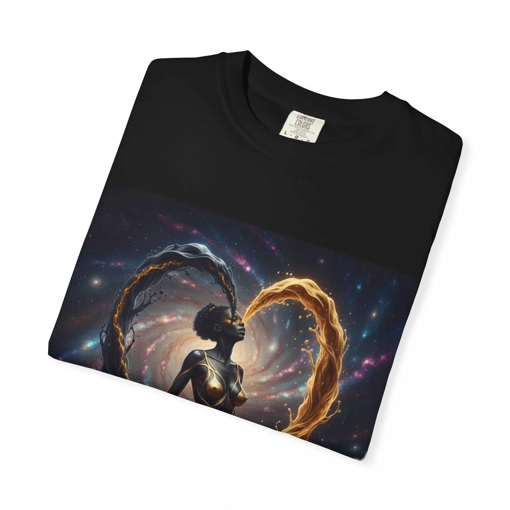 Heartbeat T-Shirt — Astral Couple Silhouette Tee - Image 6