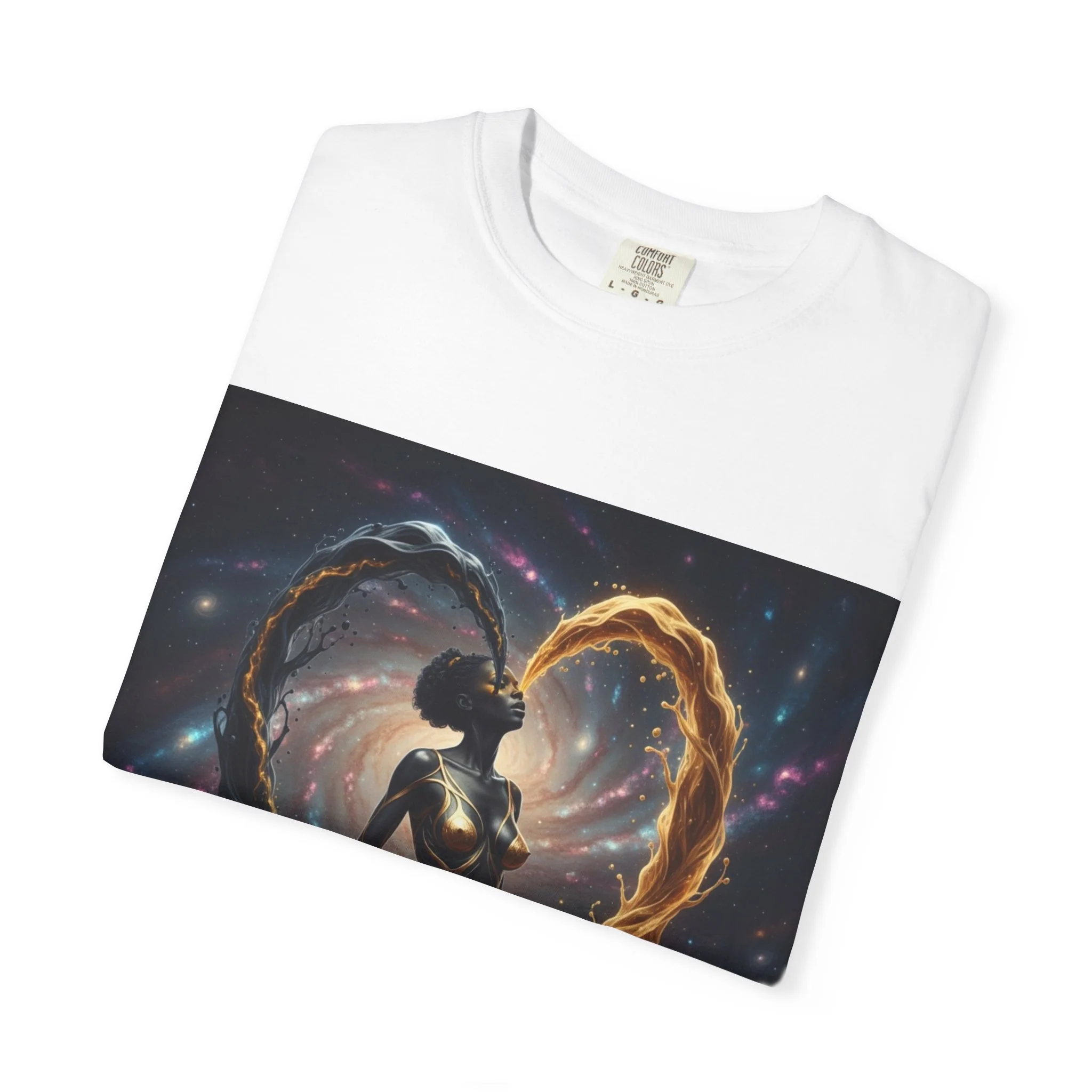 Heartbeat T-Shirt — Astral Couple Silhouette Tee - Image 8