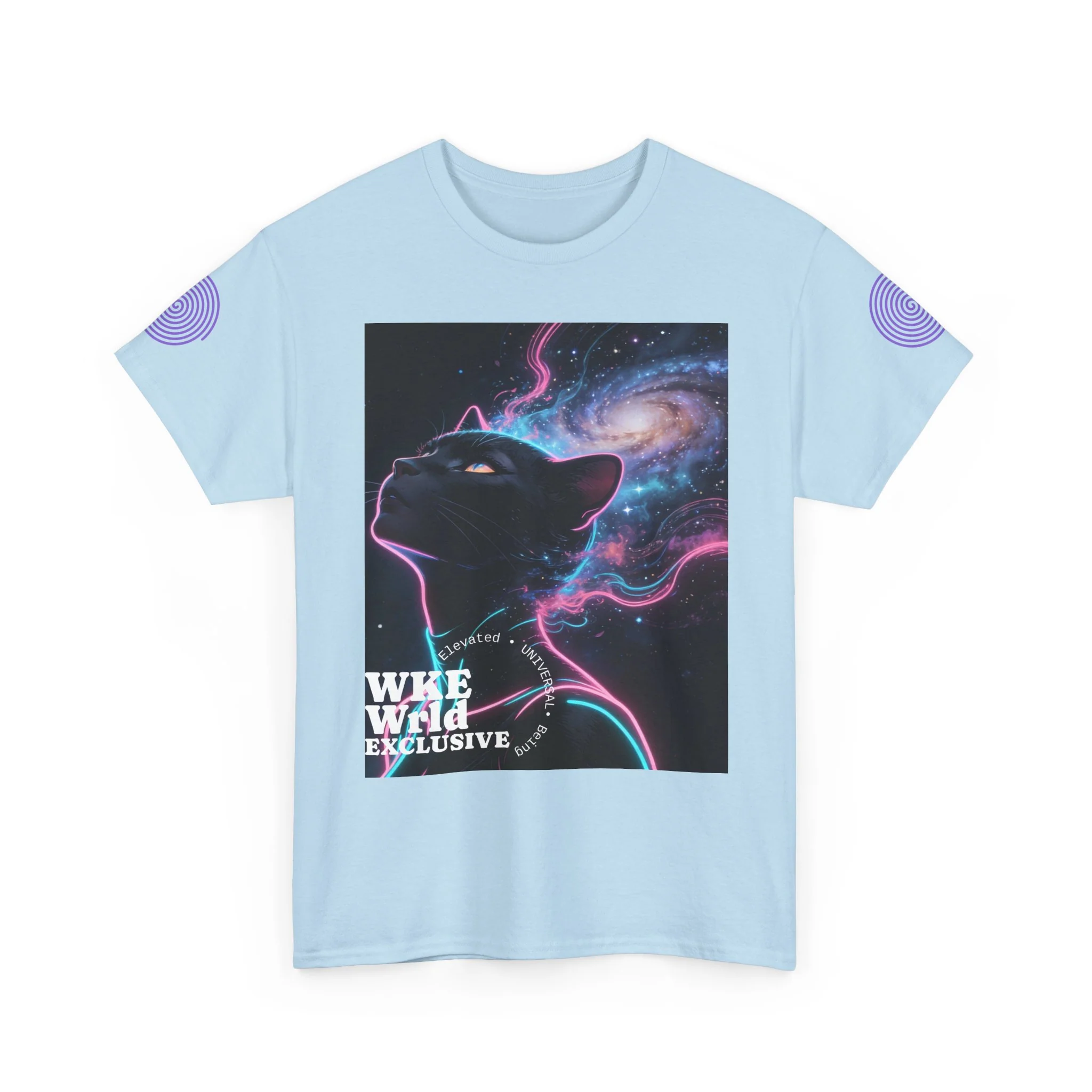 Cosmic Panther Tee — 'WKE WILD EXCLUSIVE' Neon Galaxy Cat Graphic Shirt - Image 17
