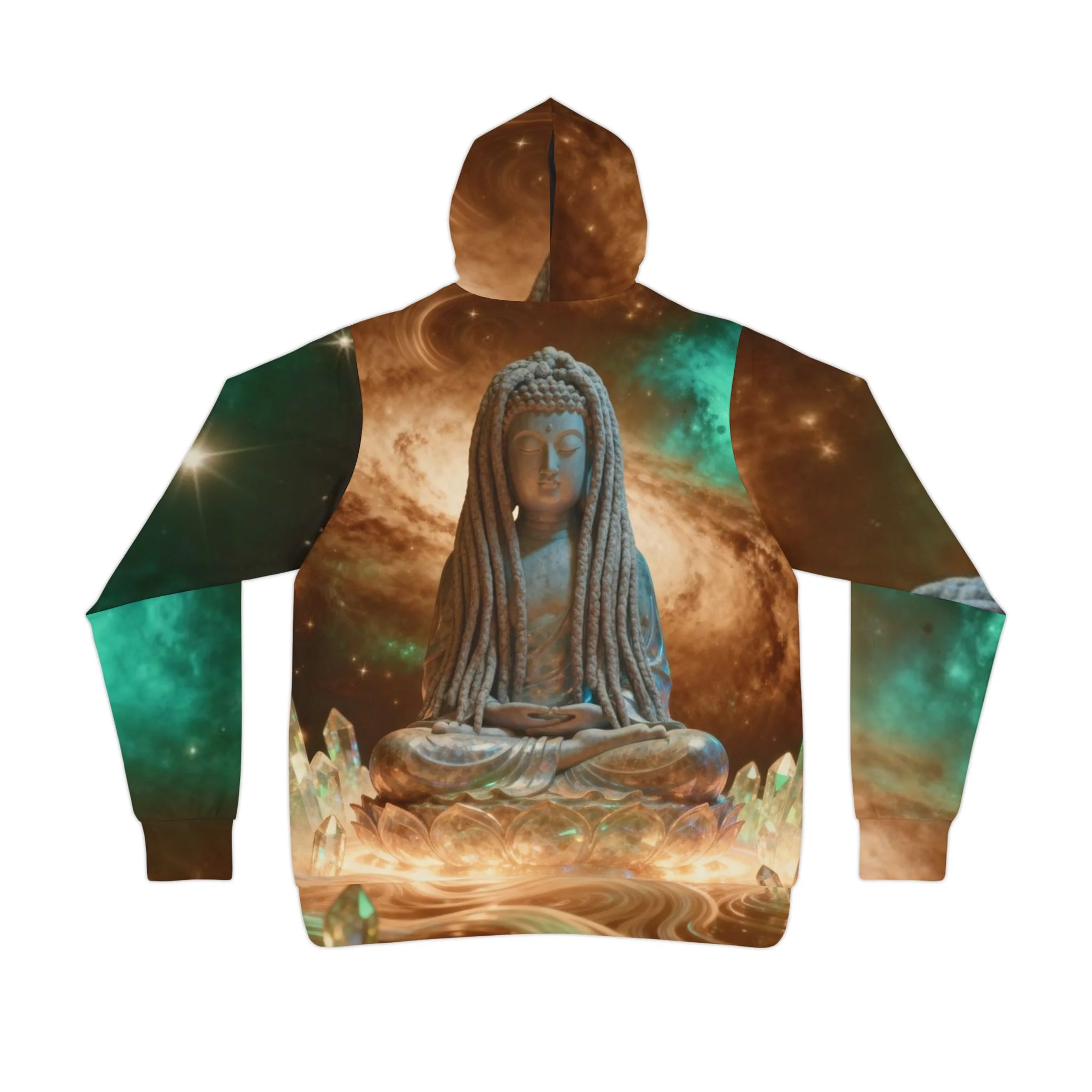 WKE WRLD Cosmic Shiva Serenity Hooded Sweatshirt | Unique Galaxy Design, Perfect for Yoga, Gym, Meditation, Comfortable Outerwear - Image 2