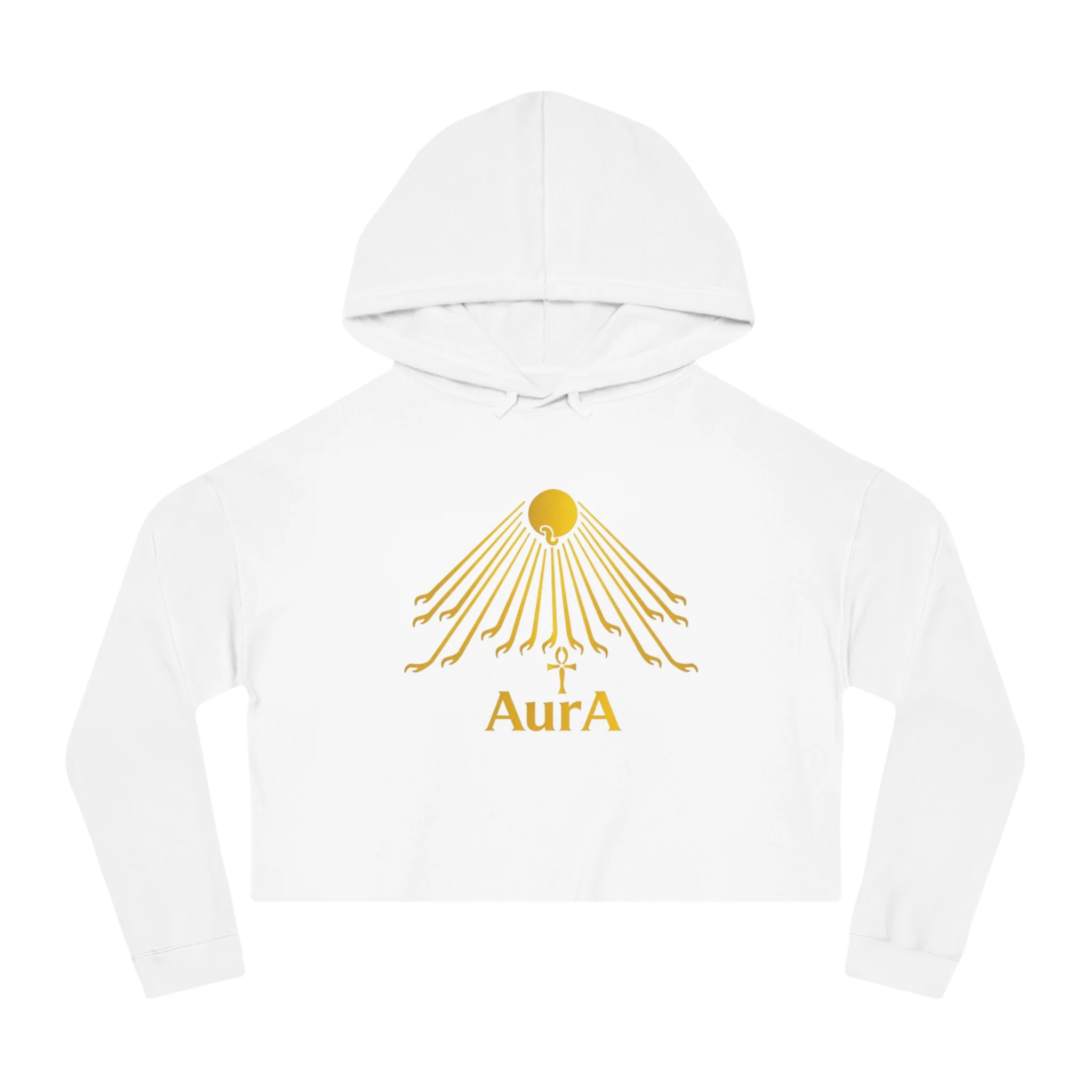 Gold Sunburst "AurA" Spiritual Graphic