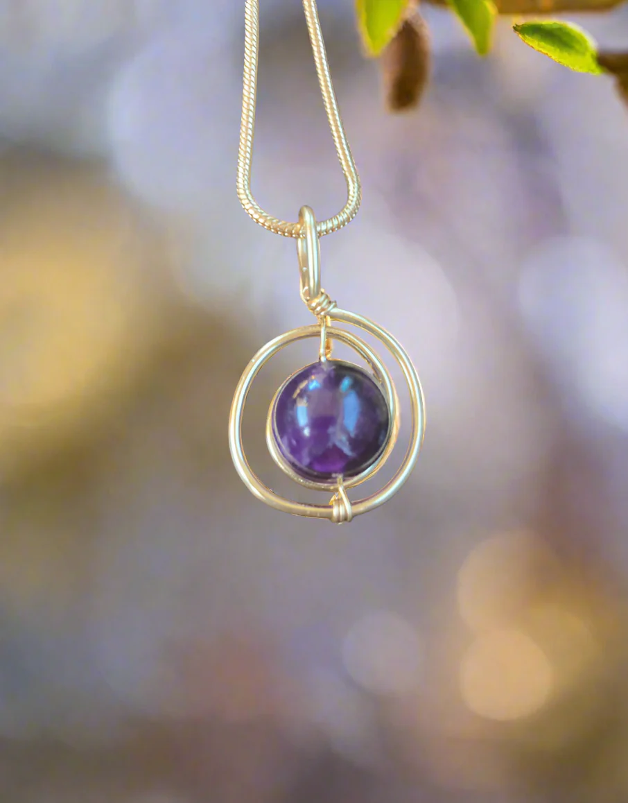 Dainty Crystal and Spiral Necklace