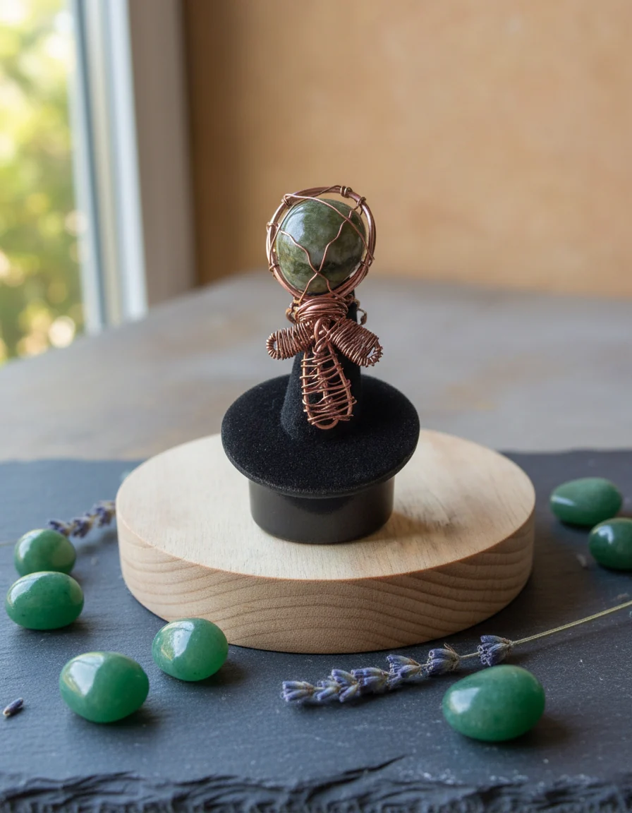 Vesuvianite Ankh Ring - Image 2