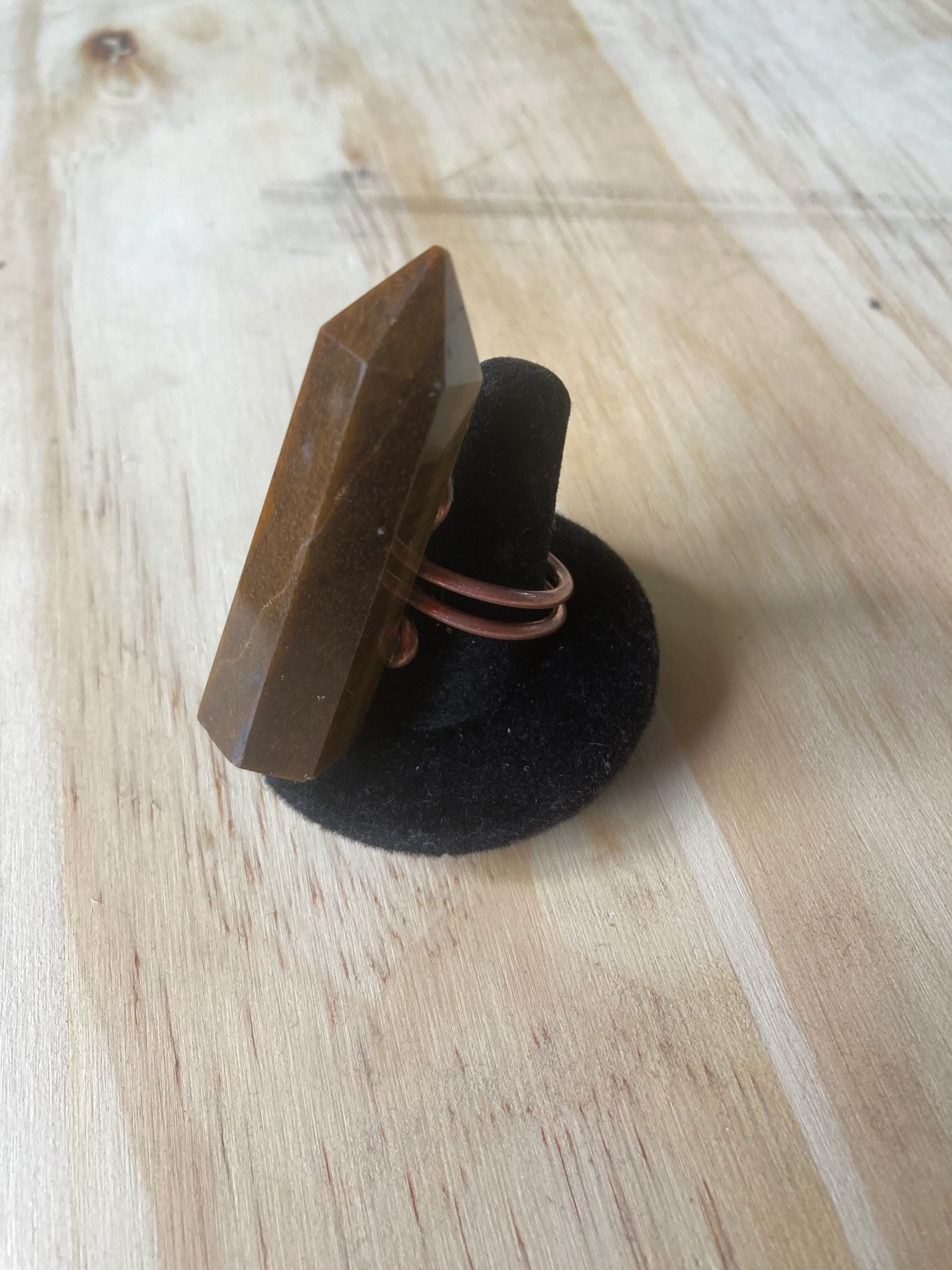 Tiger's Eye Crystal Tower Wand Rings - Image 2