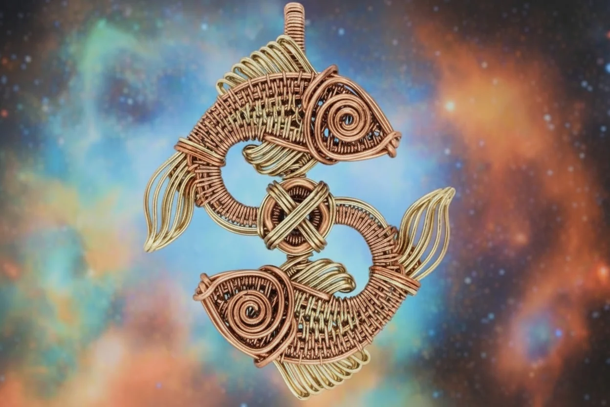 Customize Your Pure Copper Wire Wrapped Zodiac / Horoscope Sign Necklace - Image 12