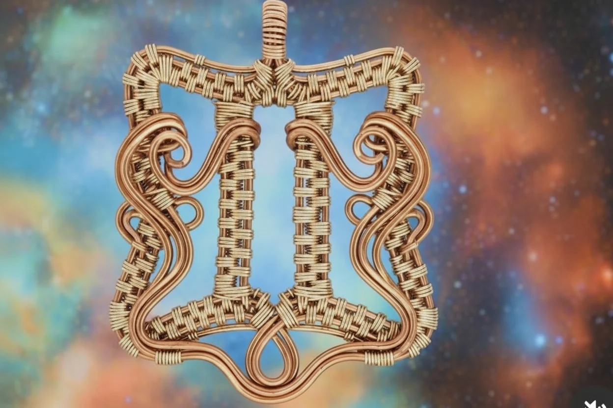 Customize Your Pure Copper Wire Wrapped Zodiac / Horoscope Sign Necklace - Image 14