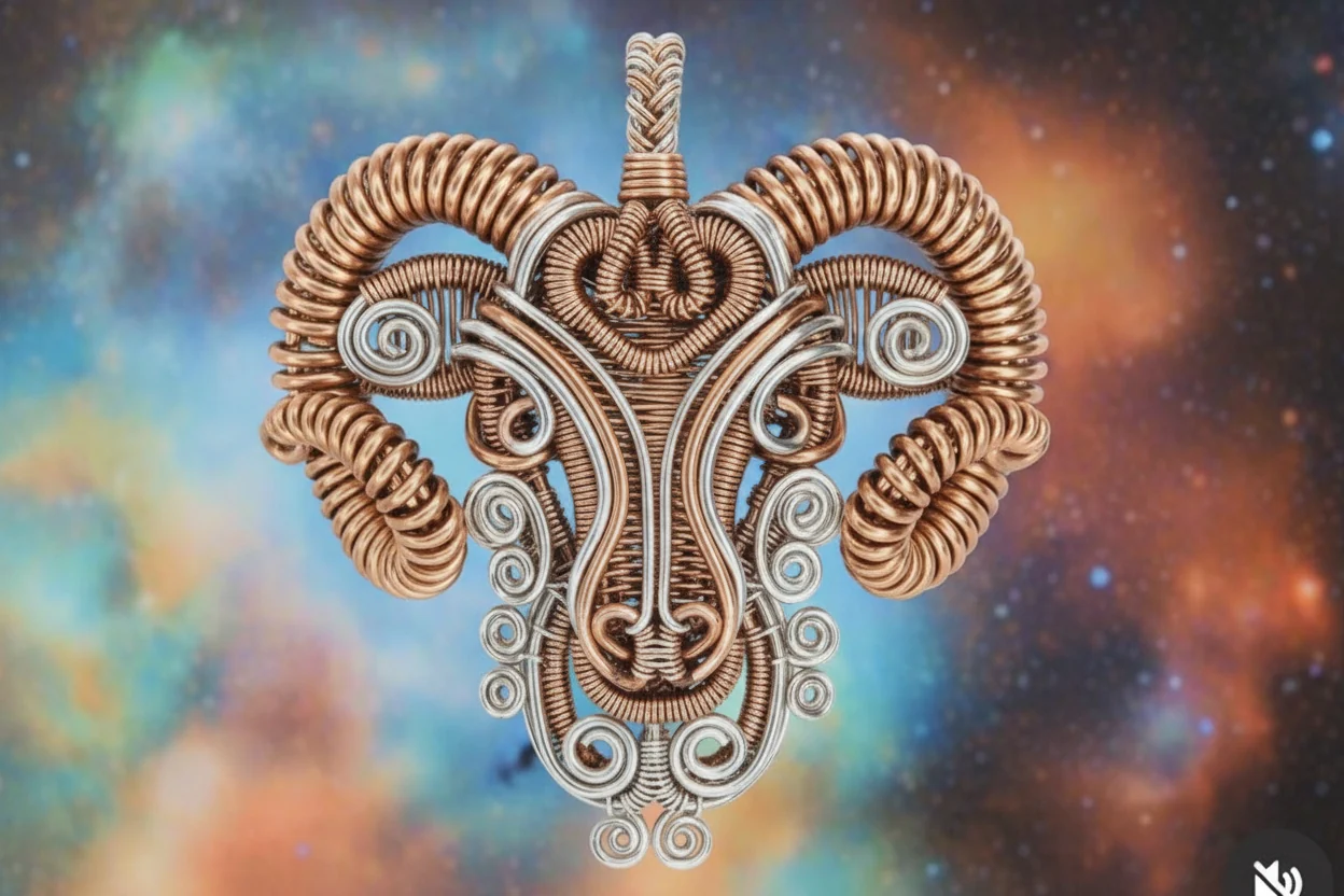 Customize Your Pure Copper Wire Wrapped Zodiac / Horoscope Sign Necklace - Image 15