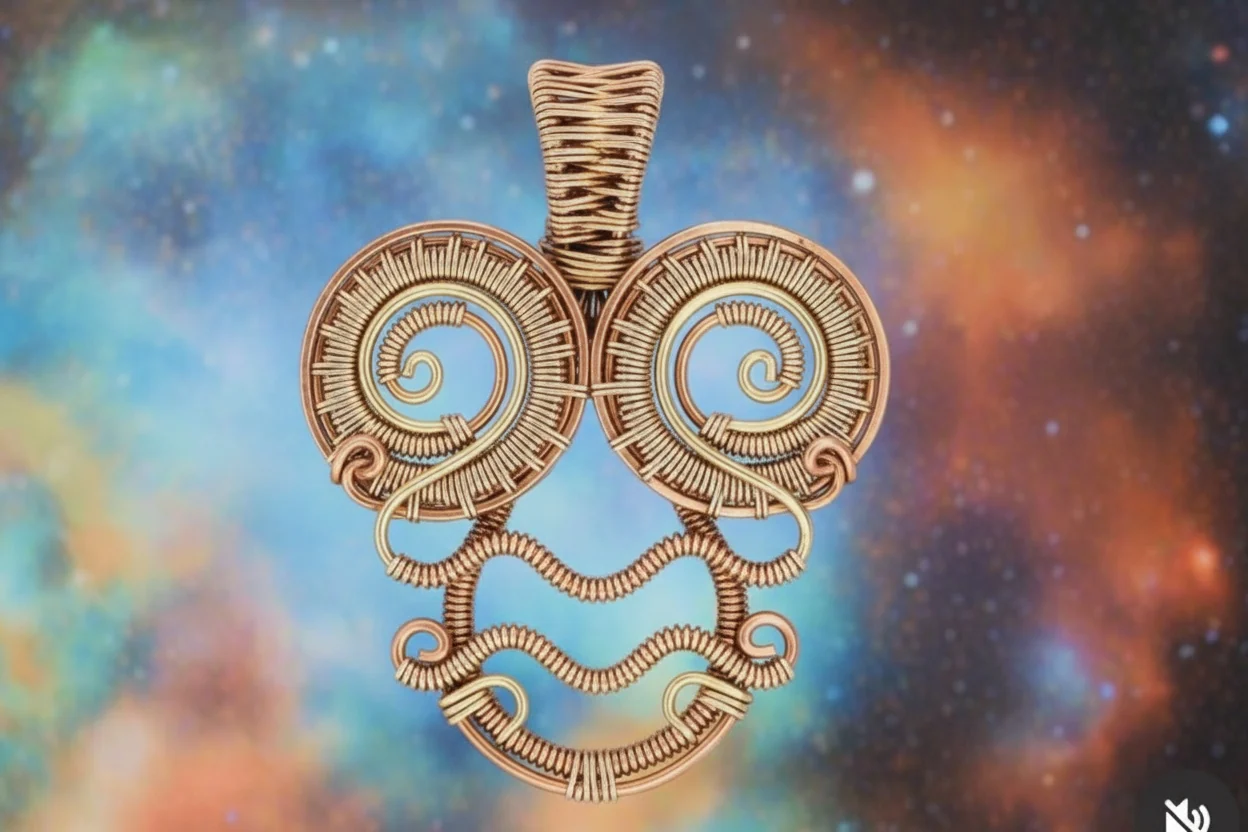 Customize Your Pure Copper Wire Wrapped Zodiac / Horoscope Sign Necklace - Image 17