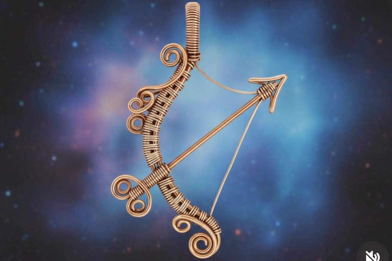 Customize Your Pure Copper Wire Wrapped Zodiac / Horoscope Sign Necklace - Image 9