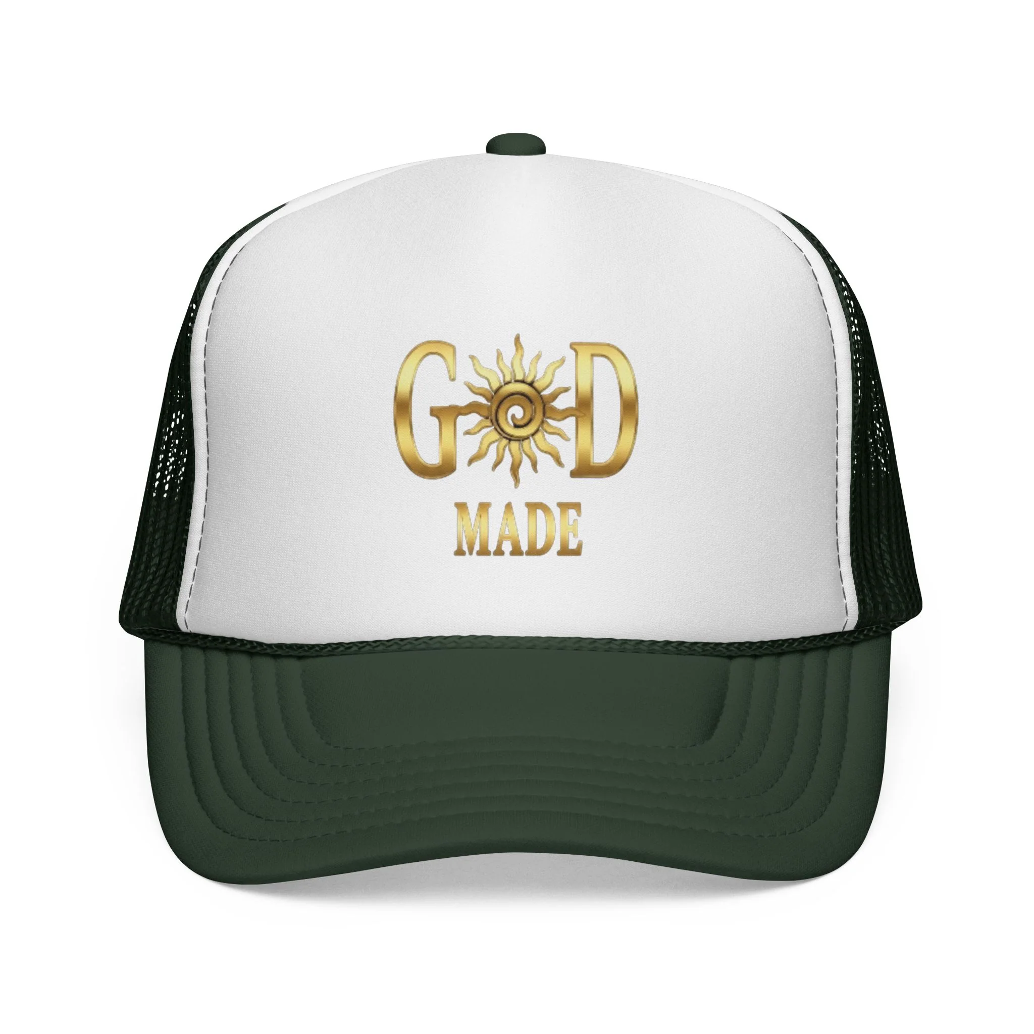 God Made Trucker Cap - Image 3