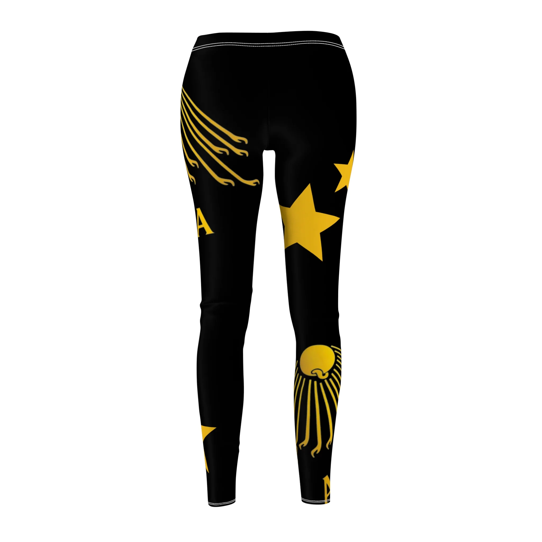 Gold Sunburst 'Aurora' Printed Leggings - Image 2