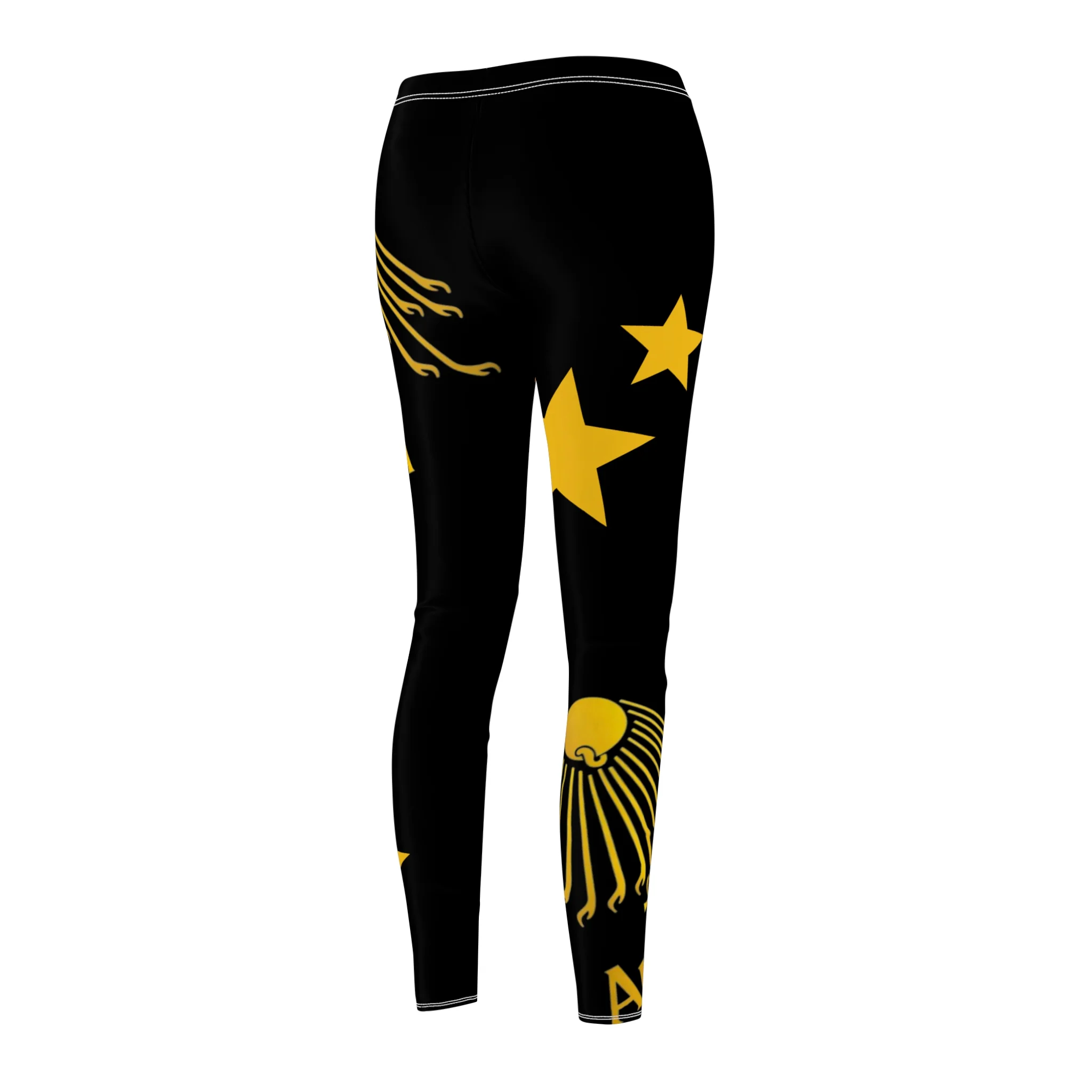 Gold Sunburst 'Aurora' Printed Leggings - Image 4