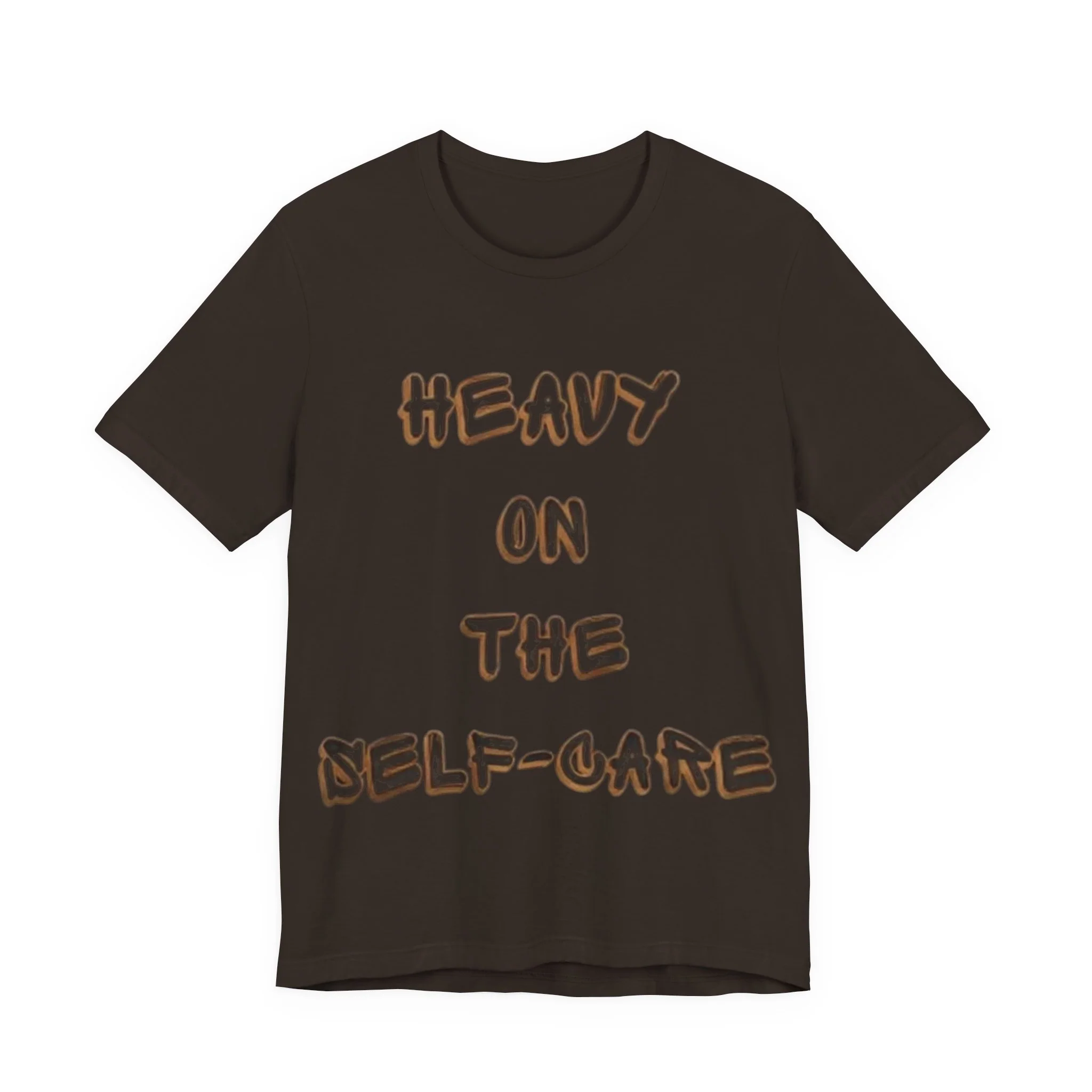 "Heavy on the Self-Care" - Self-Care T-Shirt, Gift for Wellness Advocates, Positive Vibes Tee, Every Day Wear, [...] - Image 18