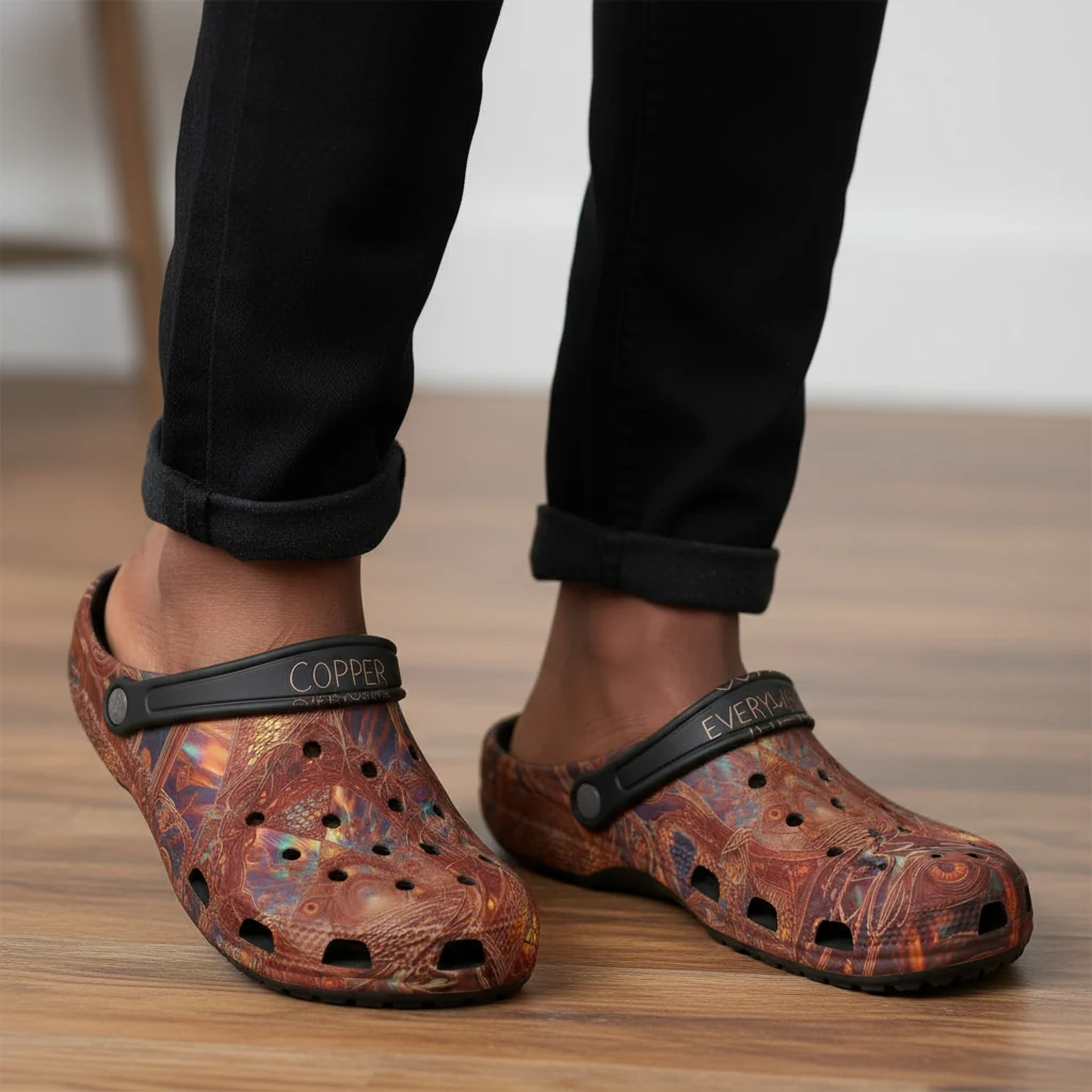 WKE WRLD Copper Inspired Crocs Design #2 - Image 2