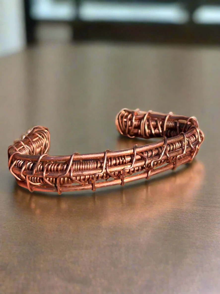 iamevibez Custom pure Copper Triple Stack Highly Charged Bracelet