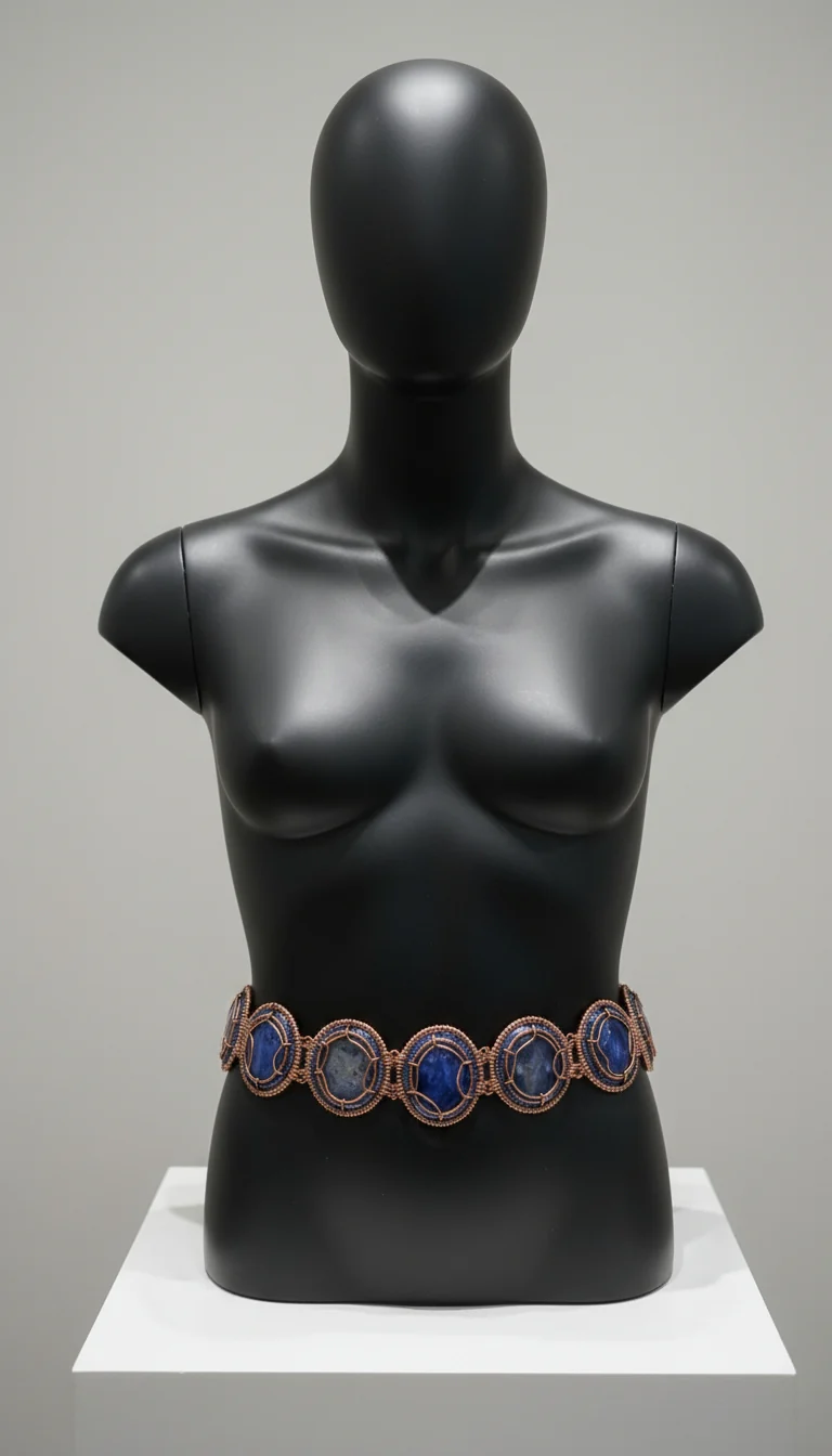 iamevibez Custom Wire Wrapped Blue Agate Belt - Image 2