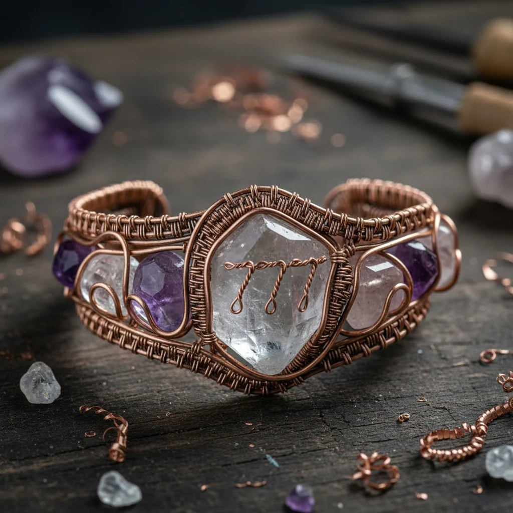 iamevibez Wire Wrapped 777 Bracelet